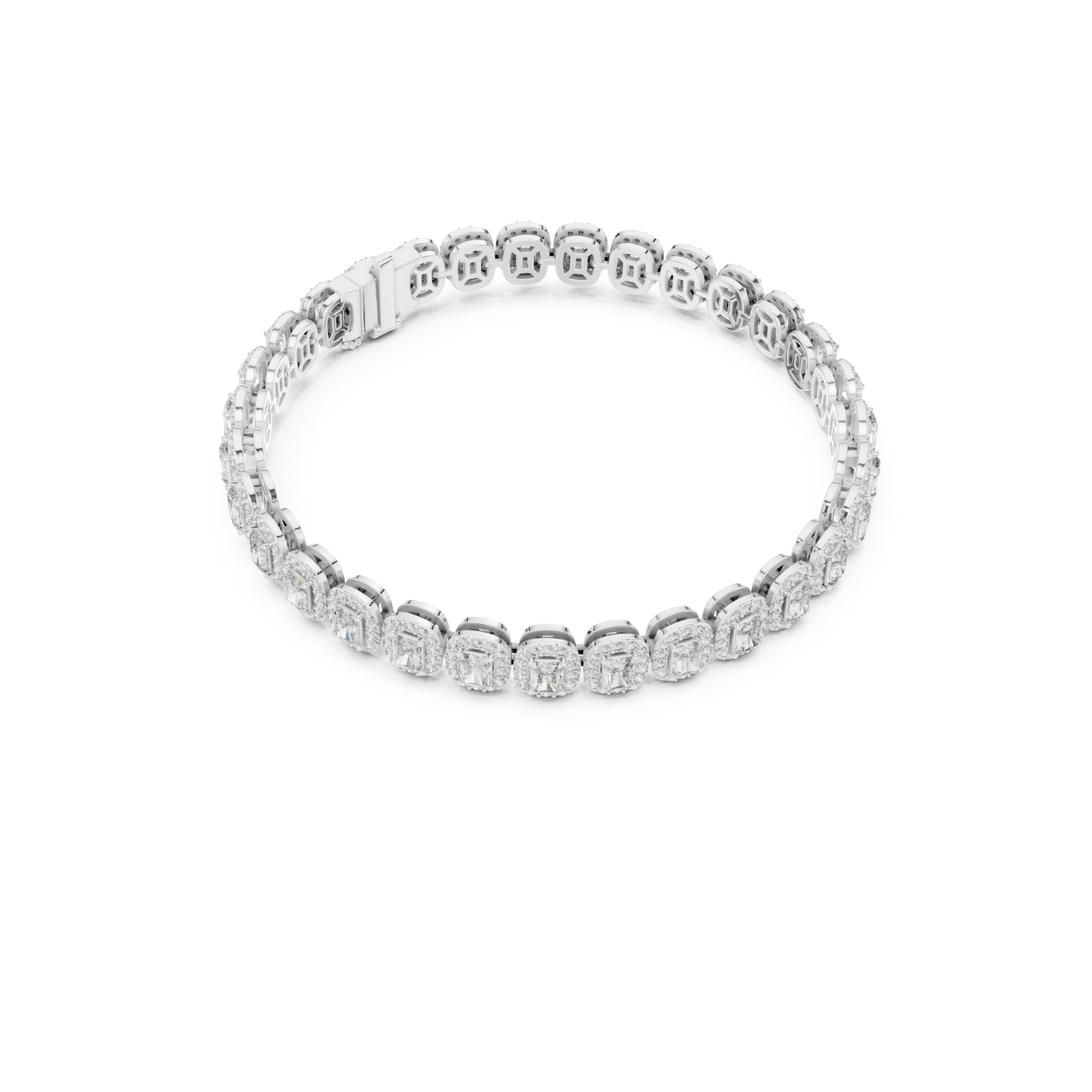 Natural Diamond Tennis Bracelet – 7.04ct GH/VS Exclusive Luxe Collection