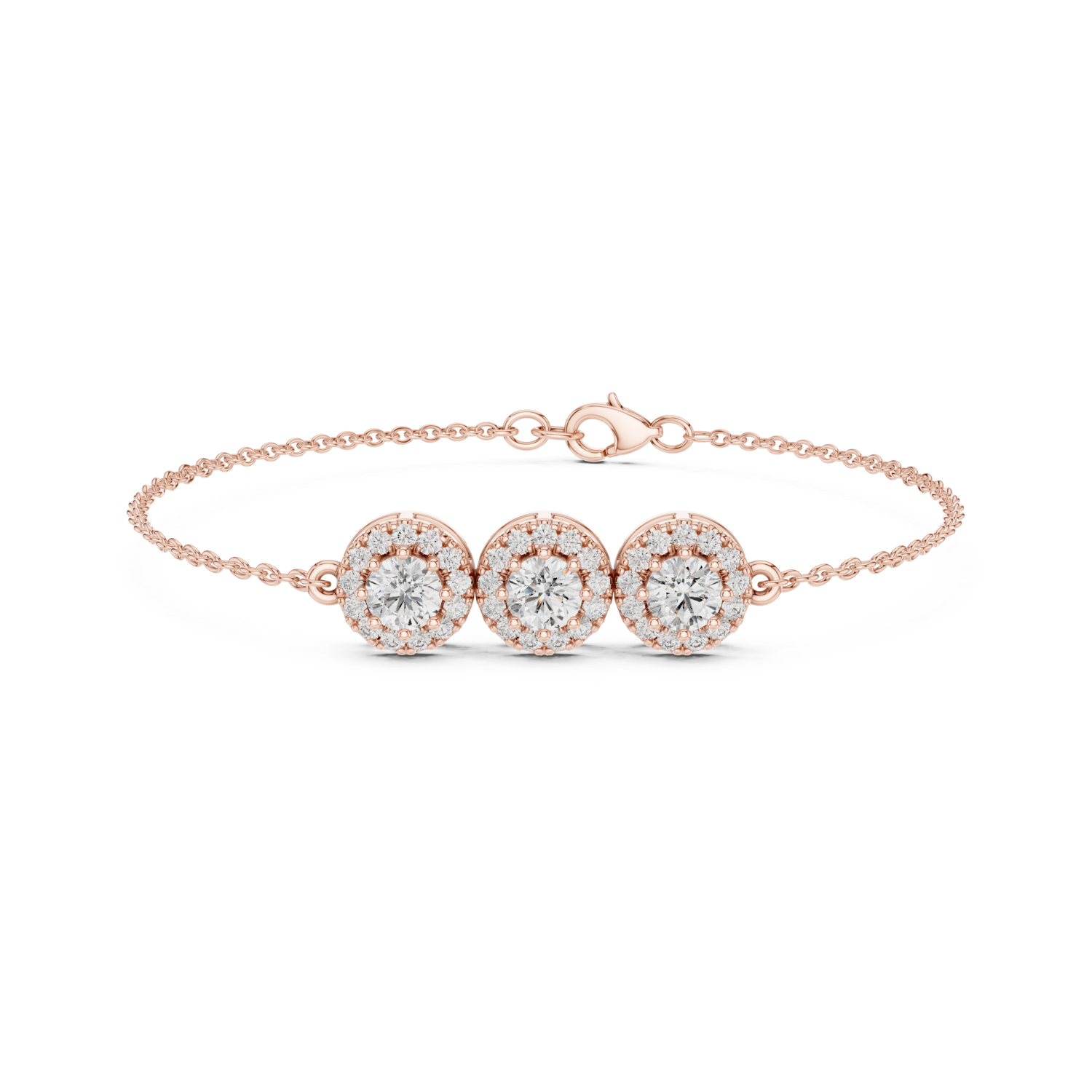 Natural Diamond Charm Bracelet – 1.29ct H/VS1 Timeless Opulence Prestige