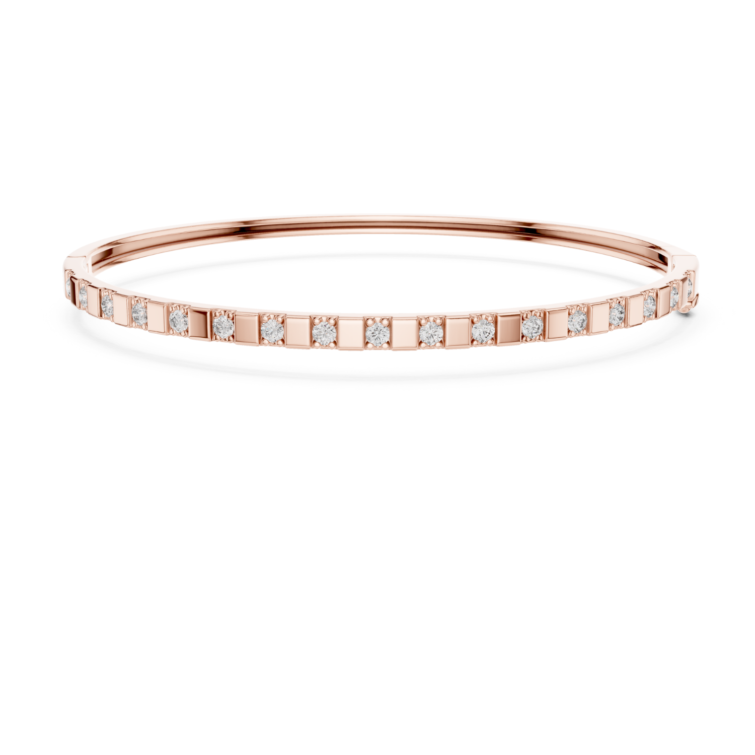Natural Diamond Bangle Bracelet – 0.51ct EF/VS Exclusive Royal Luxe Series
