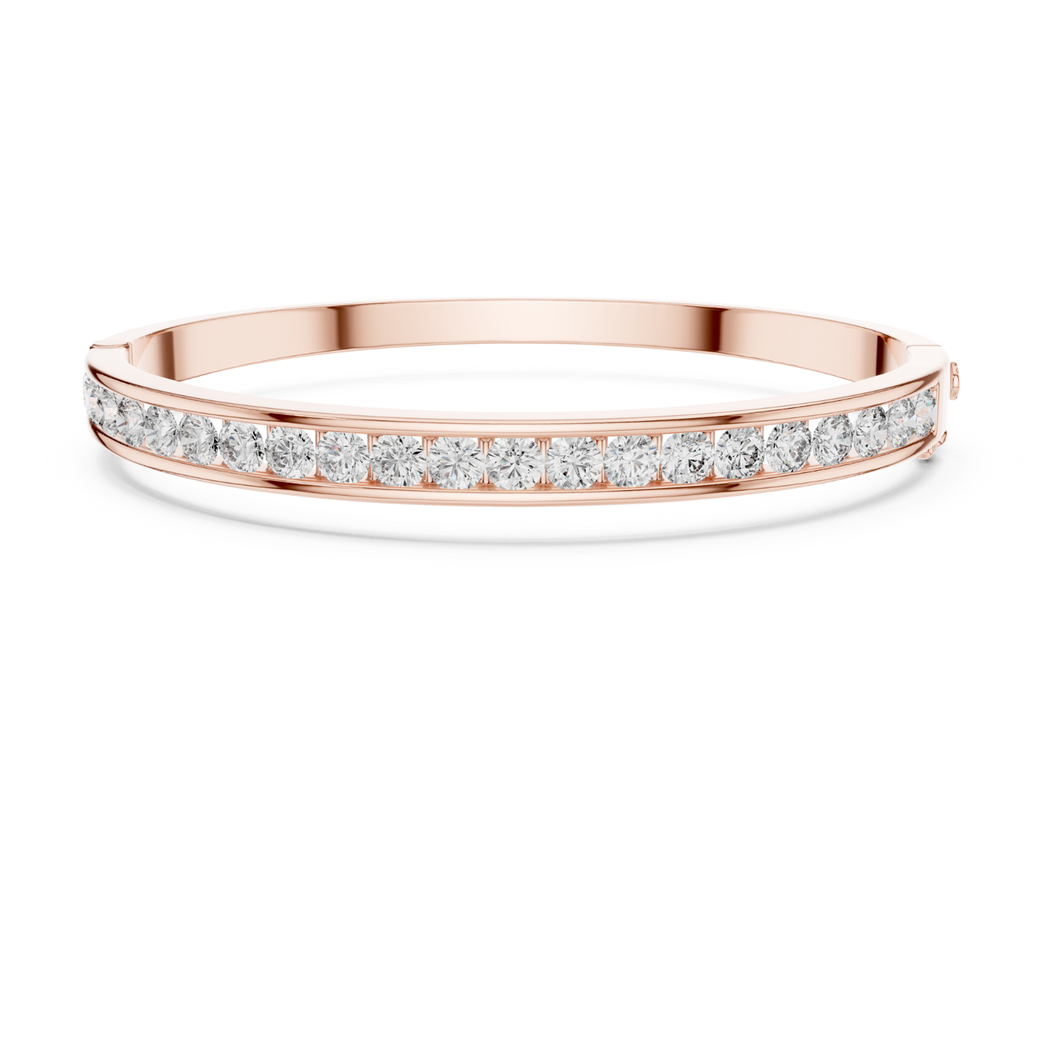 Natural Diamond Bangle Bracelet – 3.46ct EF/VS Elite Luxe Collection