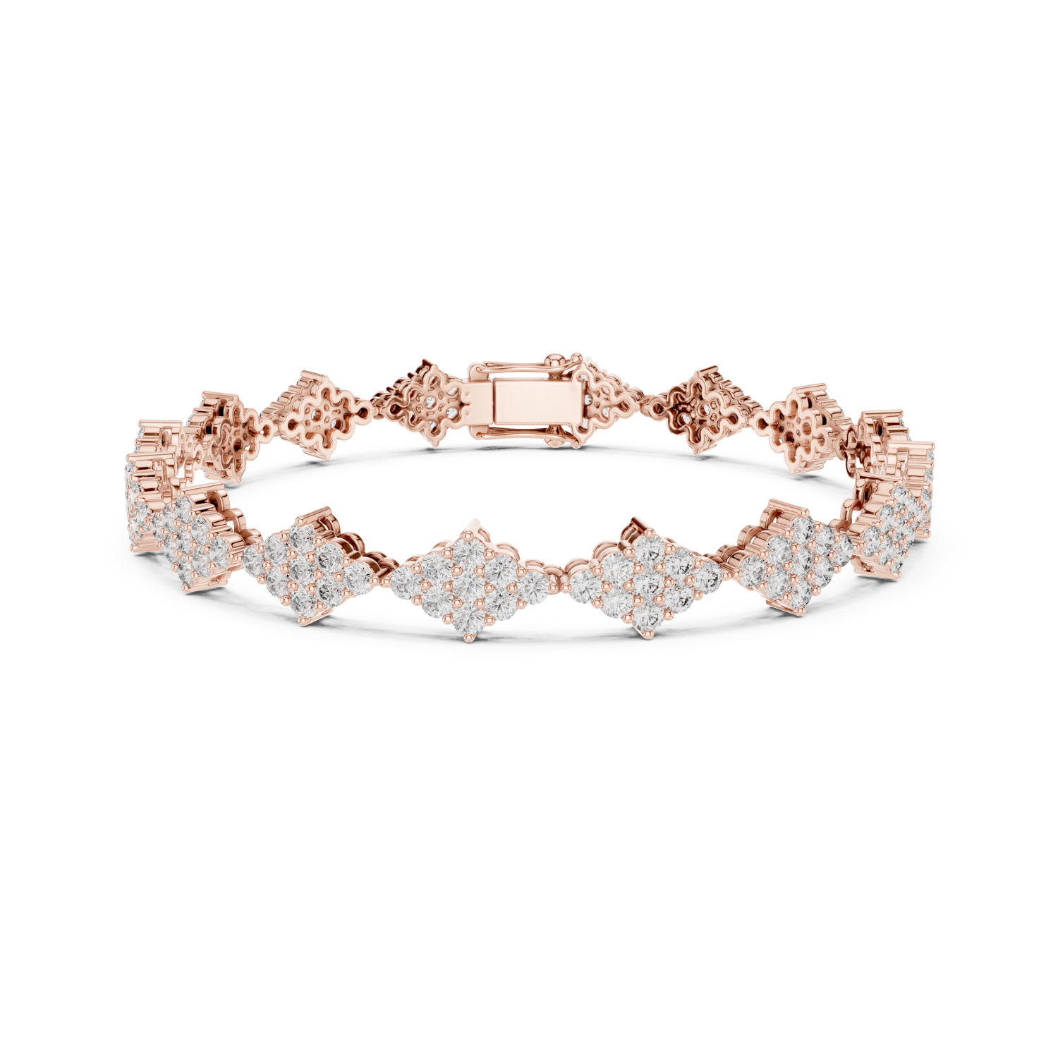 Natural Diamond Tennis Bracelet – 5.76ct GH/VS Majestic Aura Heritage Collection