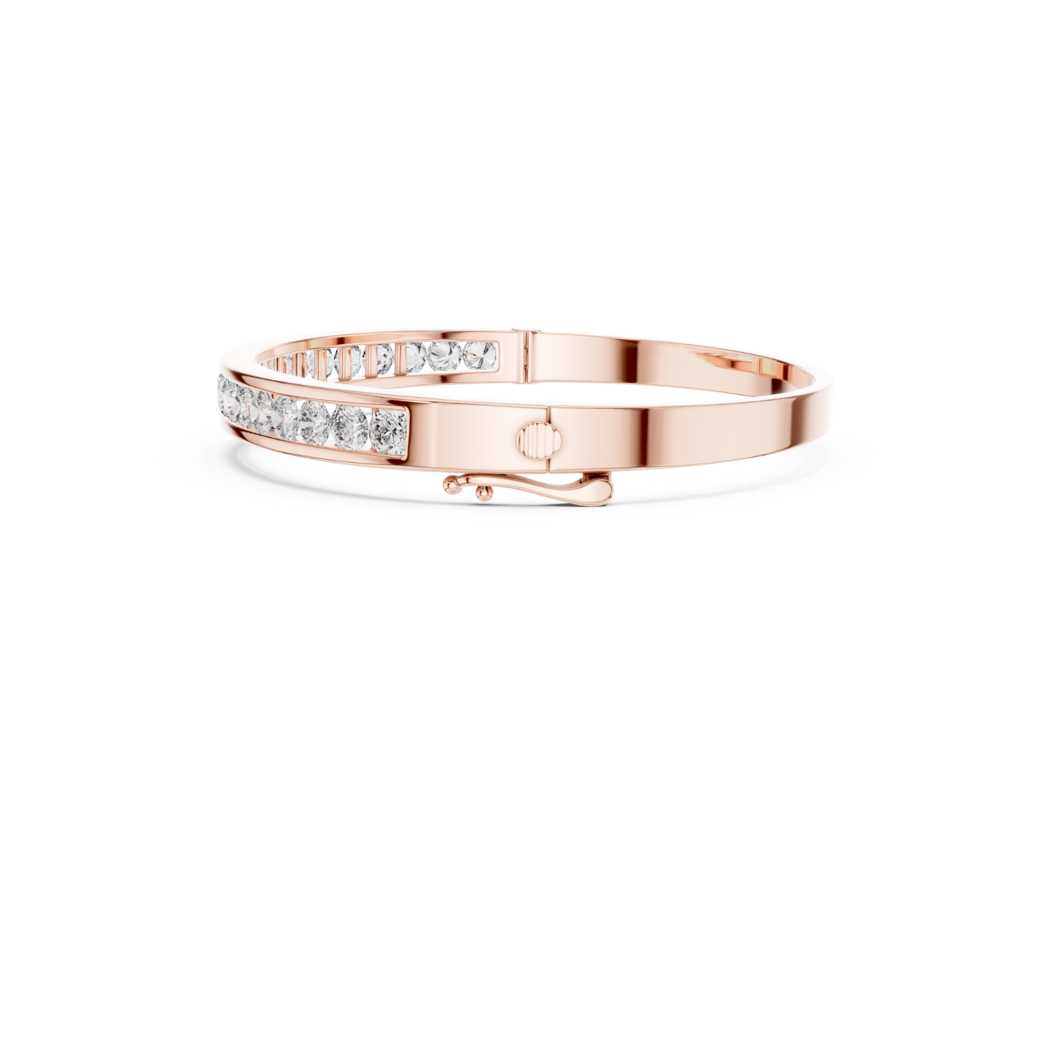 Natural Diamond Bangle Bracelet – 3.46ct EF/VS Elite Luxe Collection