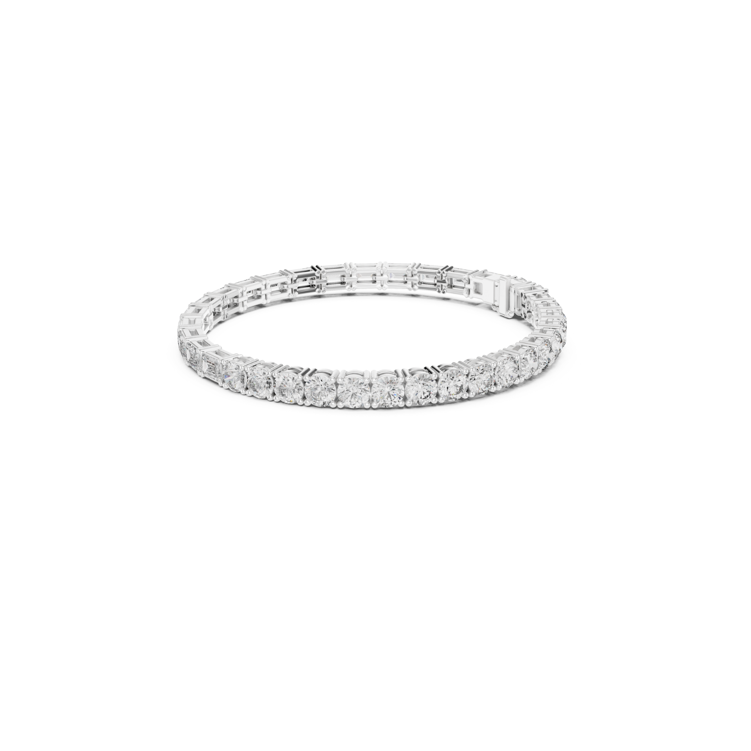 Natural Diamond Tennis Bracelet –12.60ct J/VS2 Opulent Crown Luxe Edition