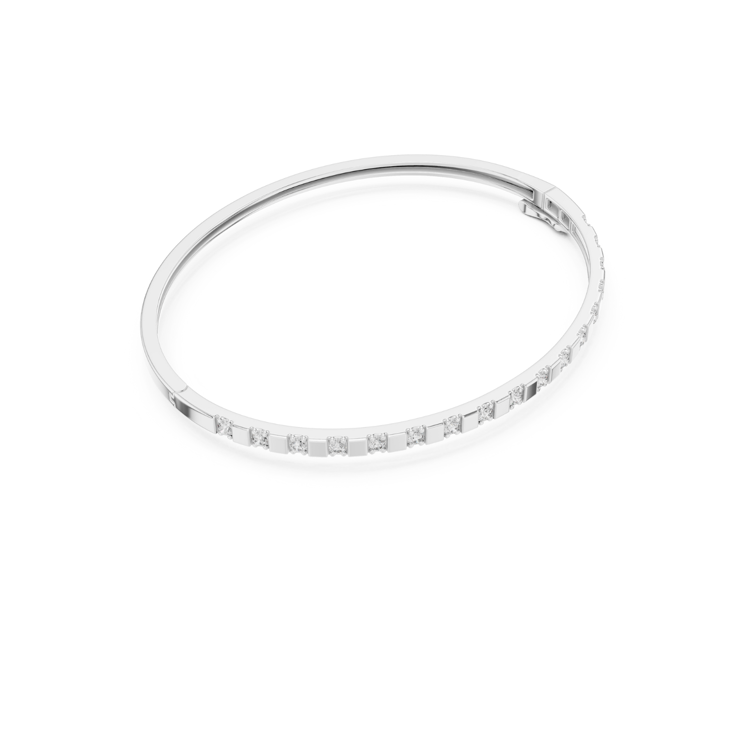 Natural Diamond Bangle Bracelet – 0.51ct EF/VS Exclusive Royal Luxe Series