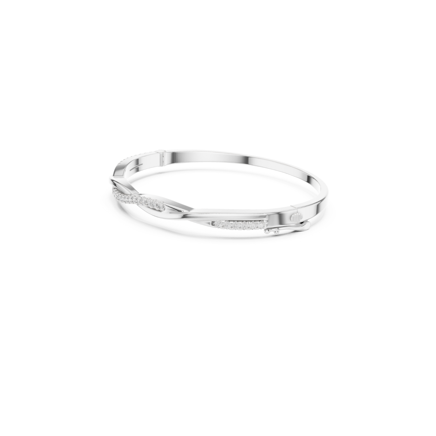Natural Diamond Bangle Bracelet – 0.70ct EF/VS Heirloom Luxe Collection