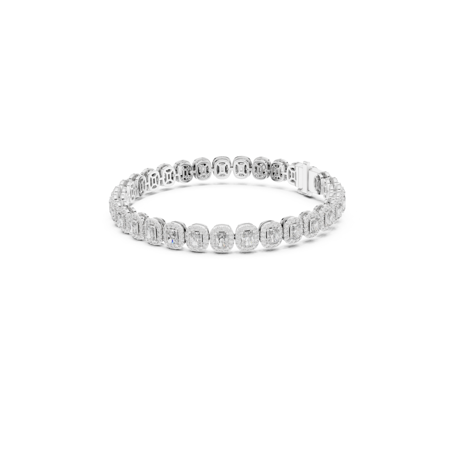 Natural Diamond Tennis Bracelet – 7.04ct GH/VS Exclusive Luxe Collection