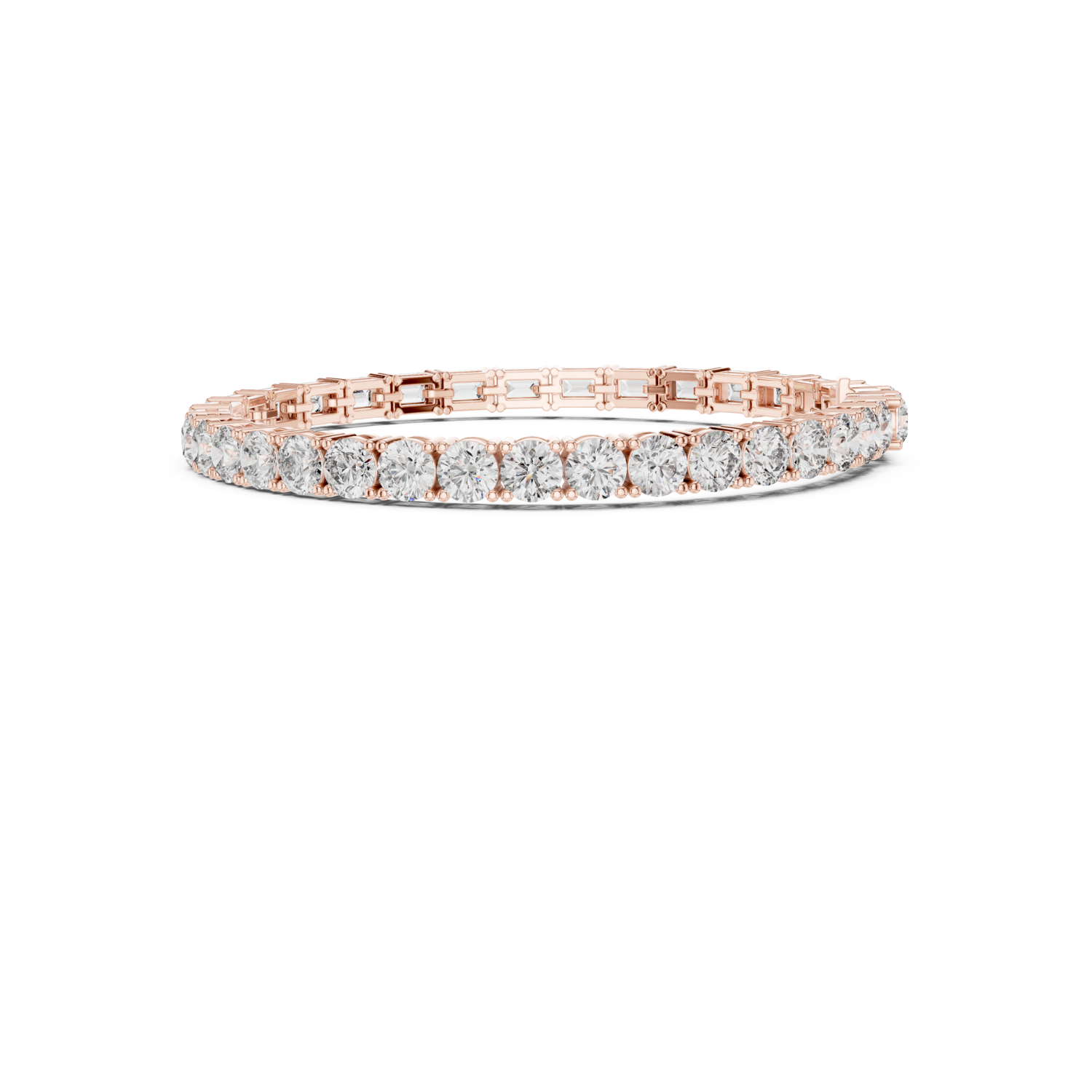 Natural Diamond Tennis Bracelet –12.60ct J/VS2 Opulent Crown Luxe Edition