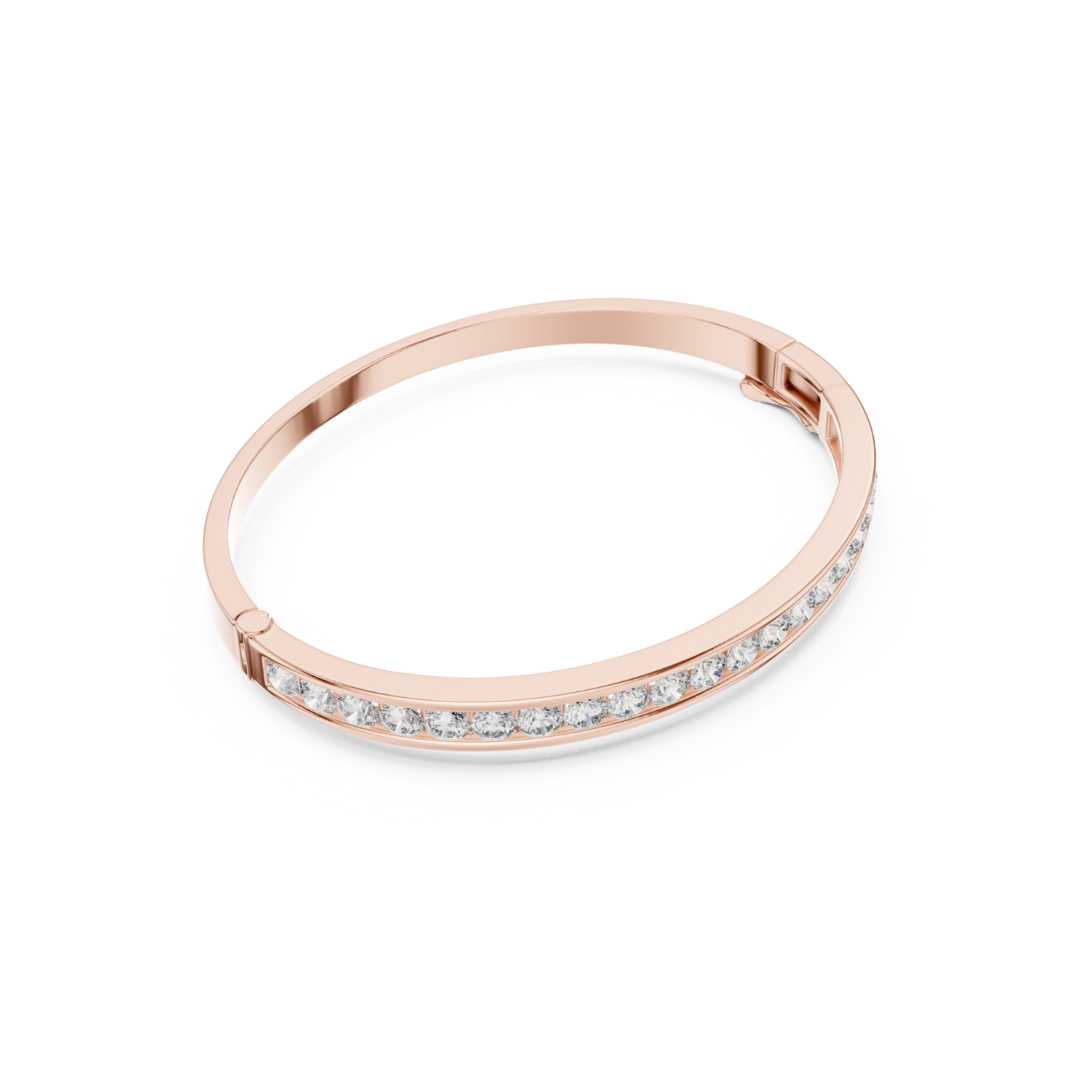 Natural Diamond Bangle Bracelet – 3.46ct EF/VS Elite Luxe Collection