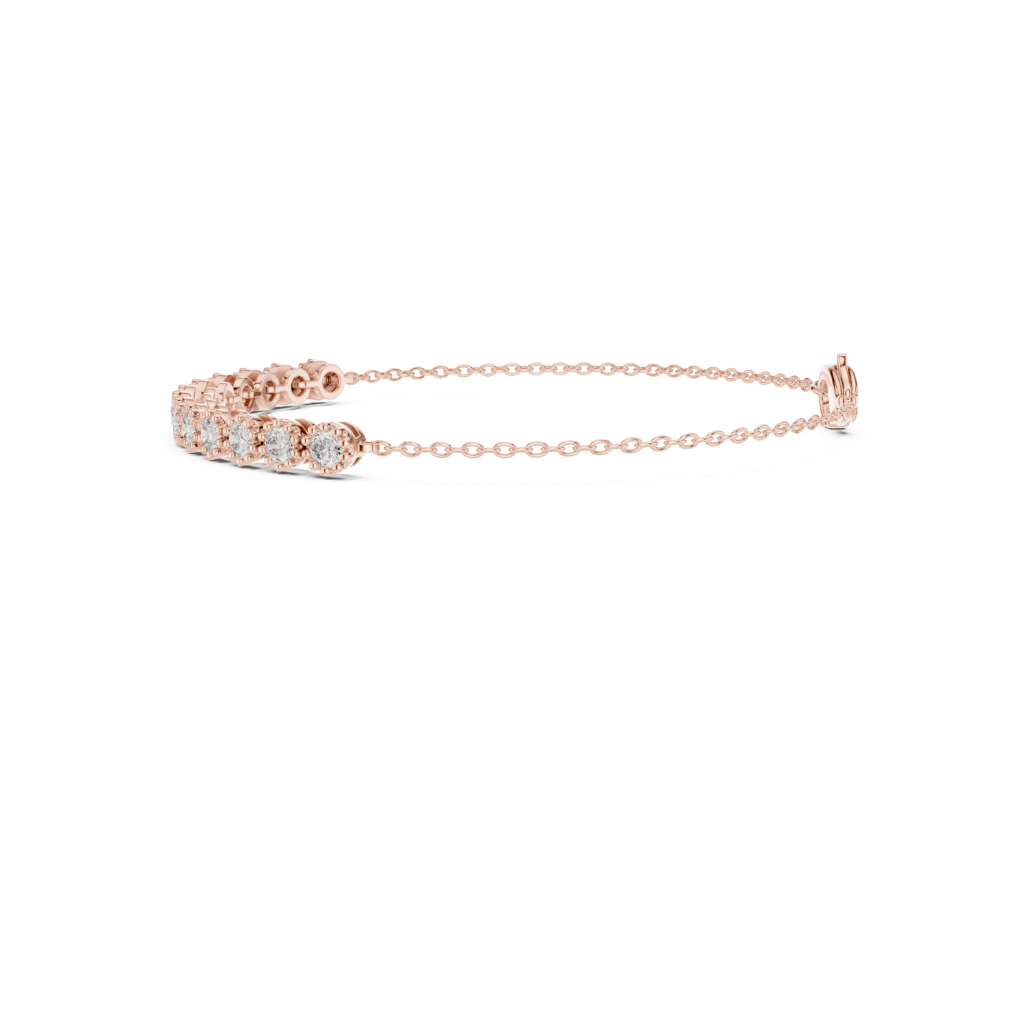 Natural Diamond  Charm Bracelet – 1.43ct EF/VS Royal Opulent Series
