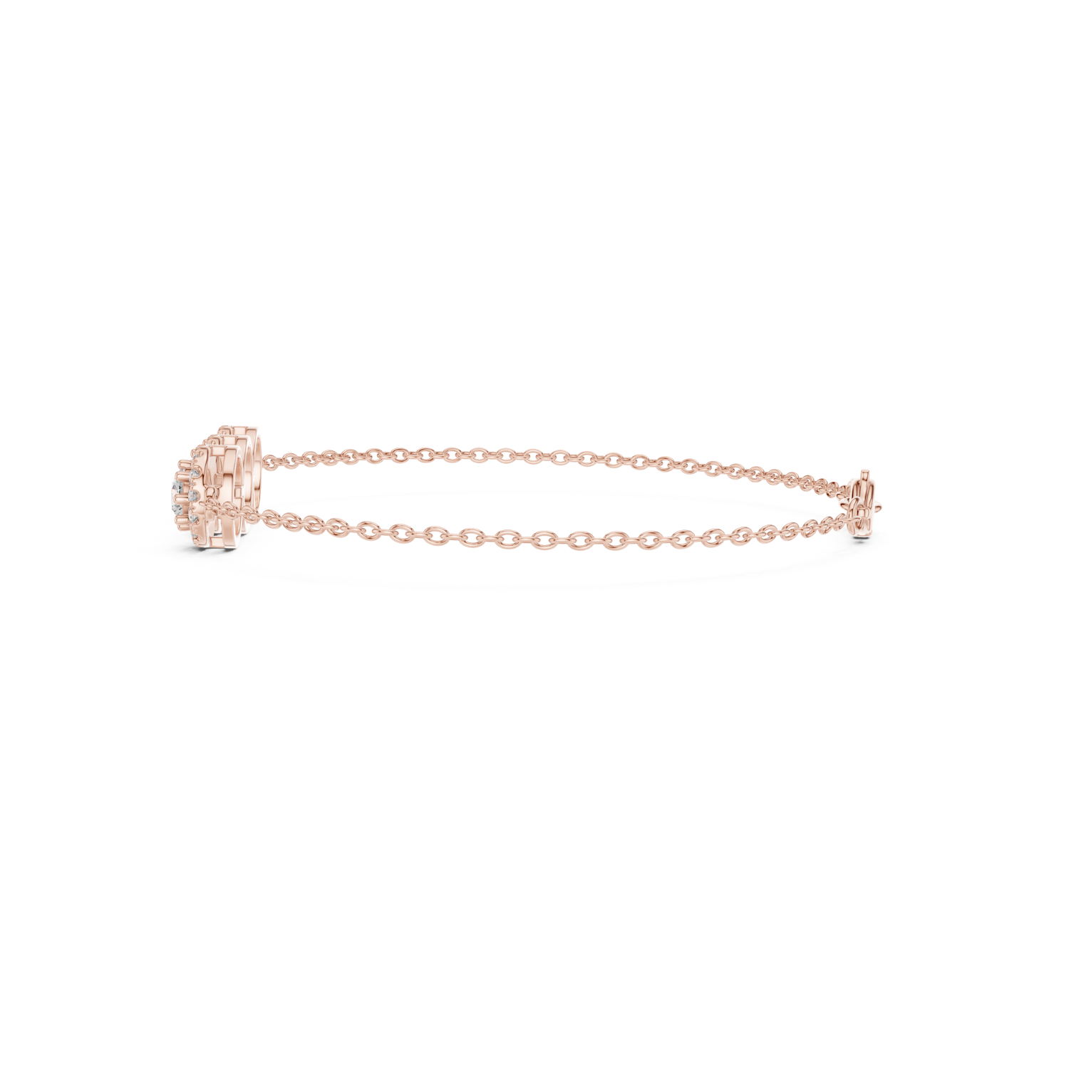 Natural Diamond Charm Bracelet – 1.29ct H/VS1 Timeless Opulence Prestige
