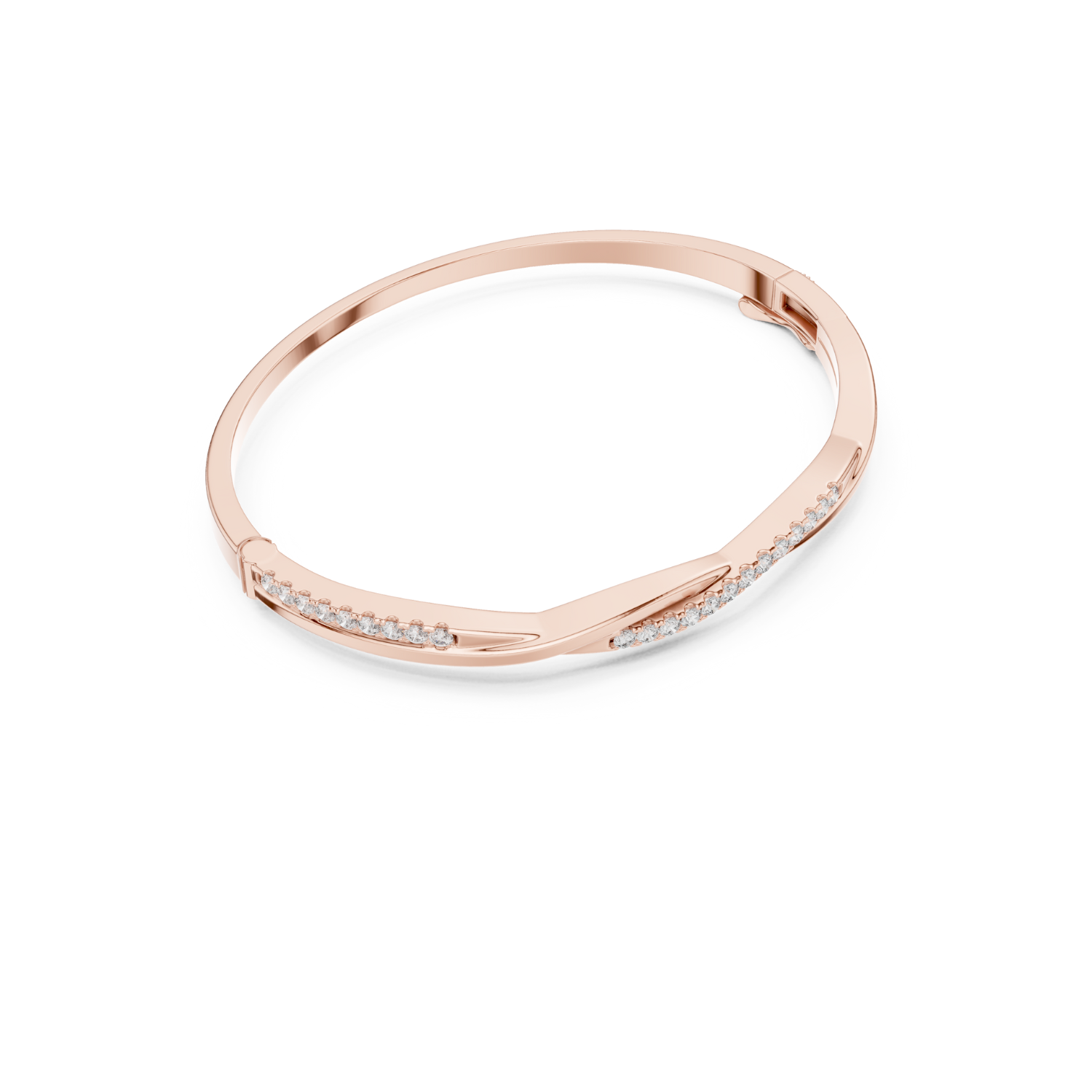 Natural Diamond Bangle Bracelet – 0.70ct EF/VS Heirloom Luxe Collection