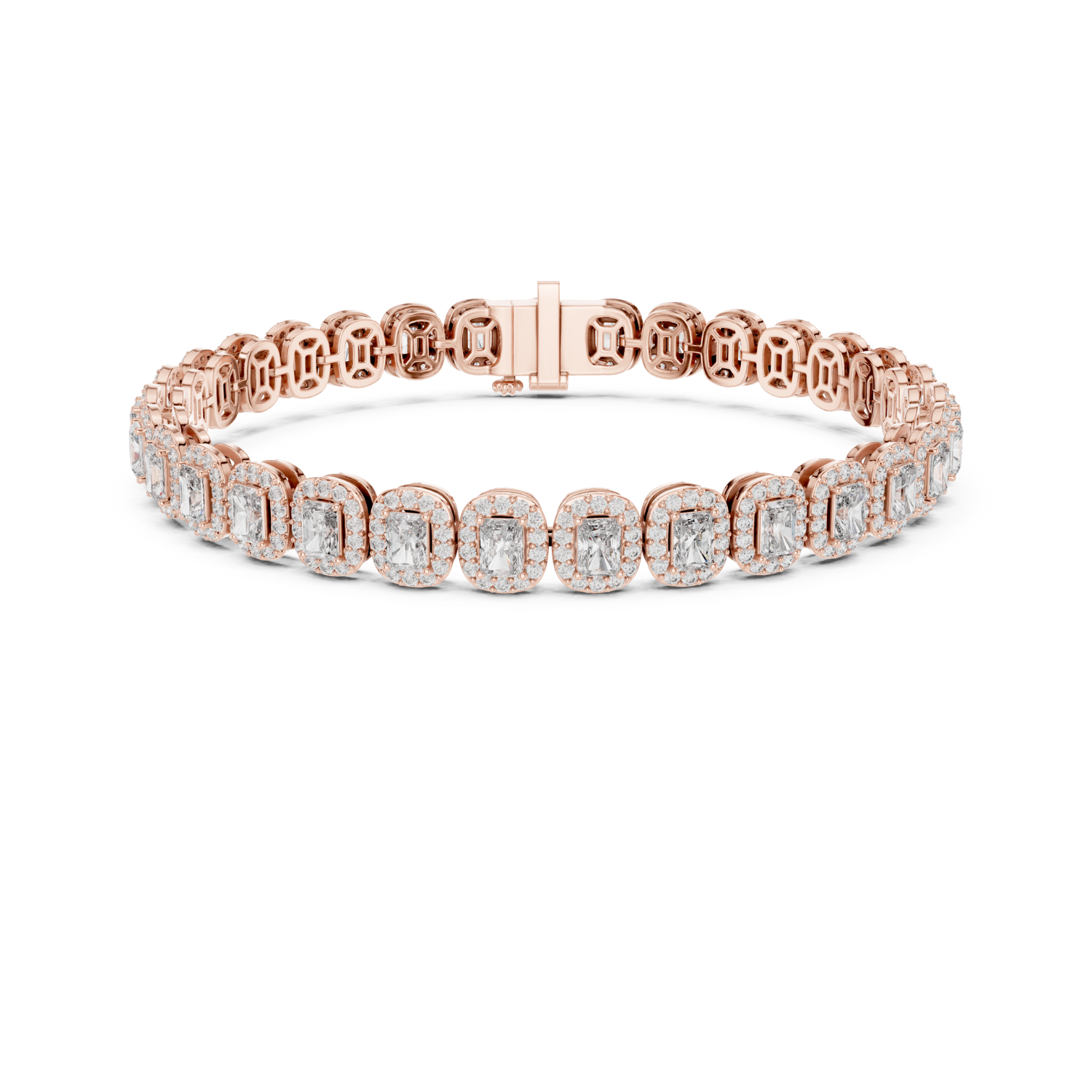 Natural Diamond Tennis Bracelet – 7.04ct GH/VS Exclusive Luxe Collection