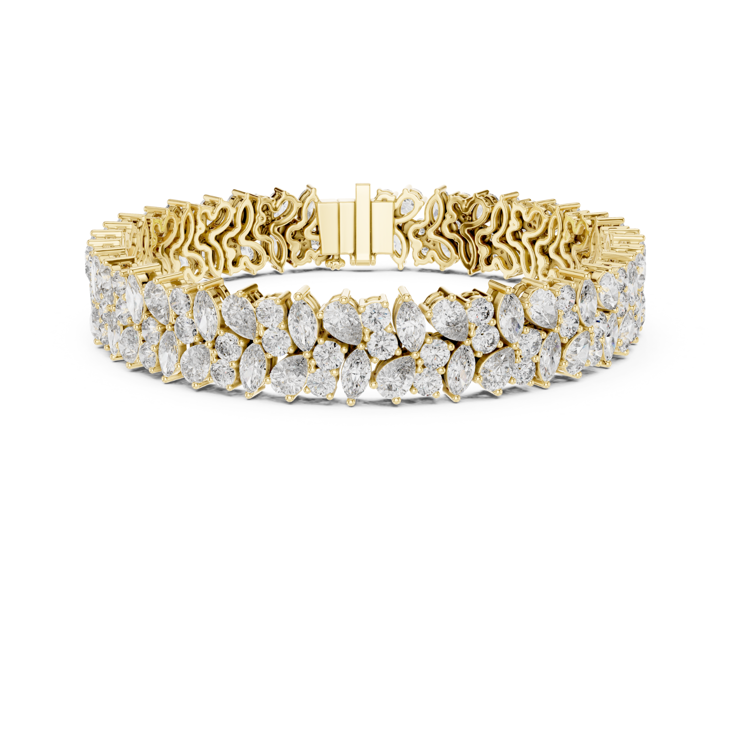 Natural Diamond Tennis Bracelet – 13.50ct GH/VS Regal Aura Heritage Collection