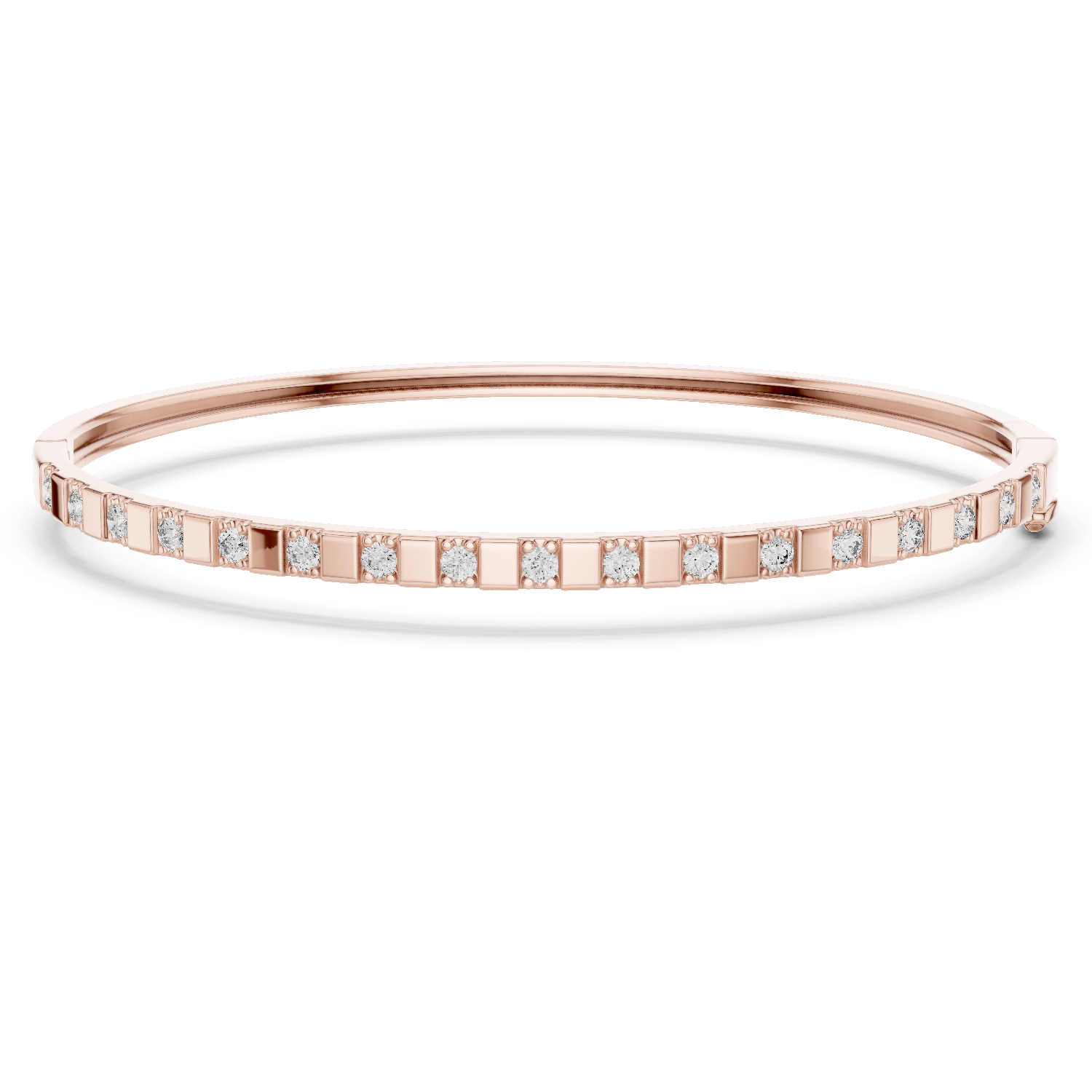 Natural Diamond Bangle Bracelet – 0.51ct EF/VS Exclusive Royal Luxe Series