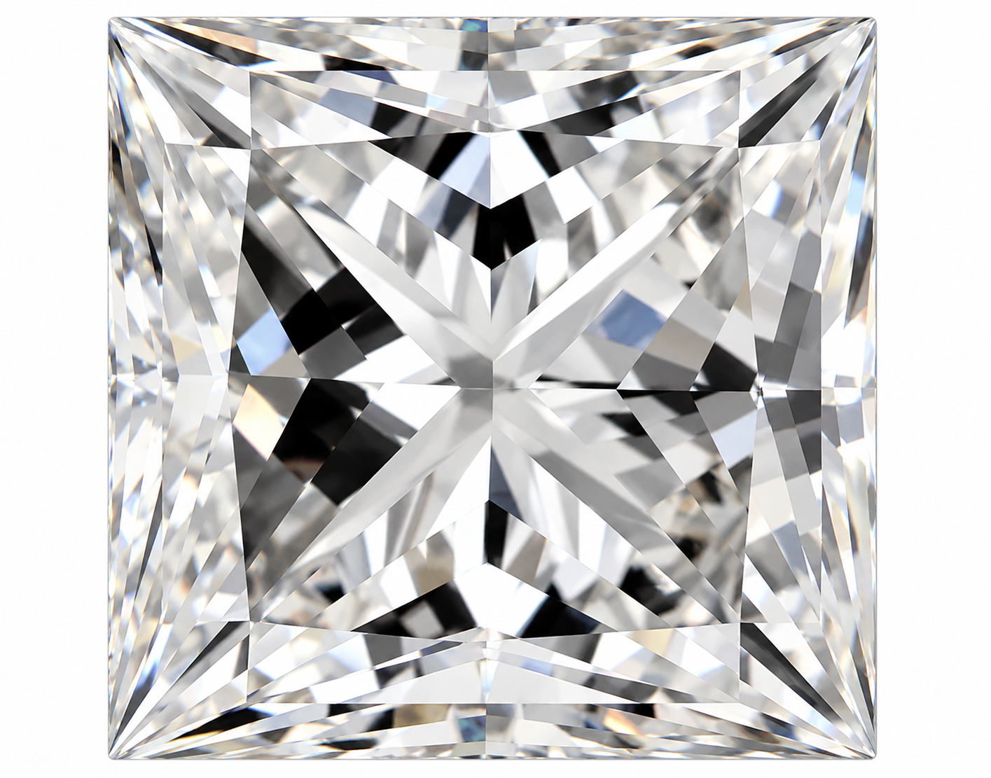 1.10Ct Princess Lab Grown Diamond.