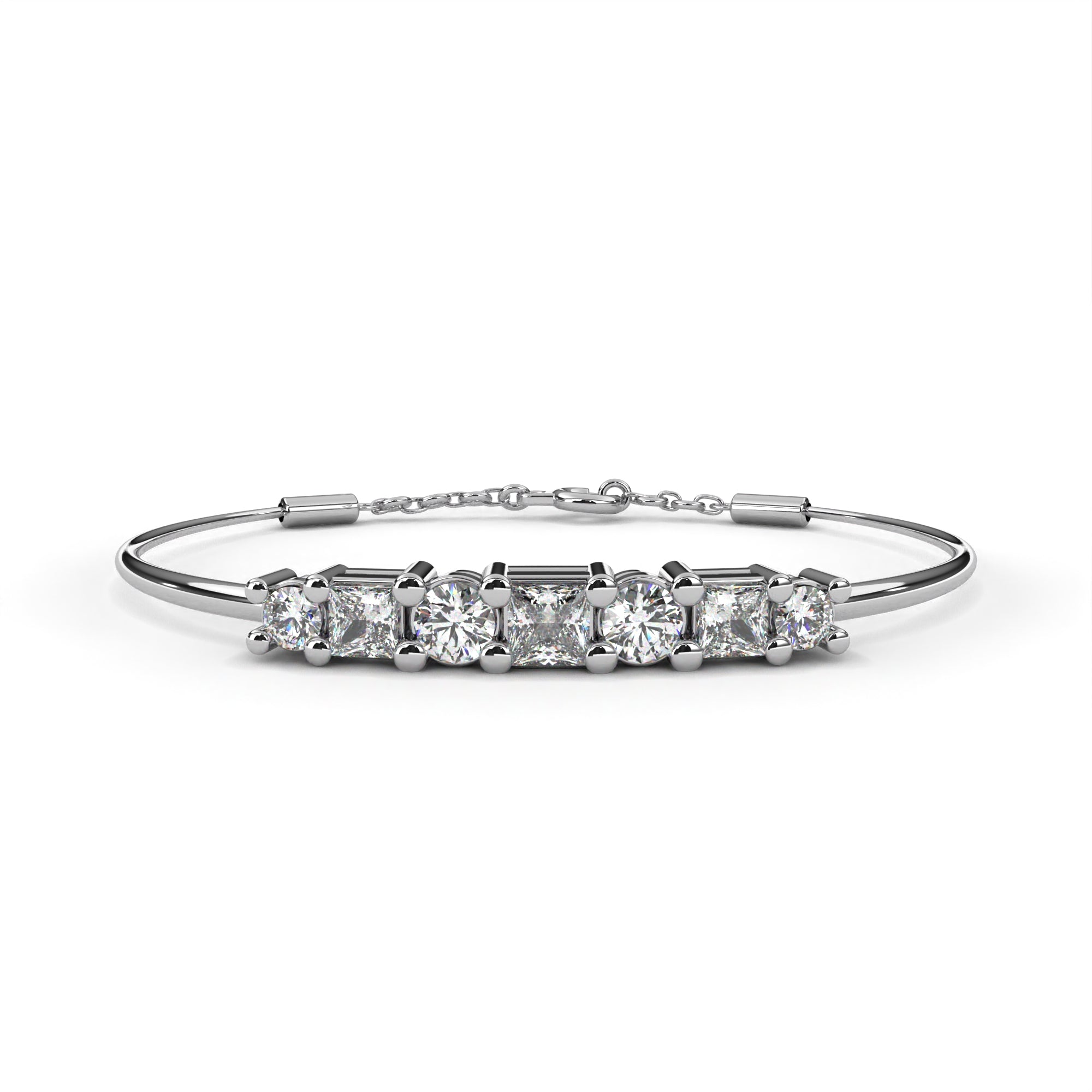 Solitairekart 0.36ct Round Cut Lab Grown Diamond Bracelet-HI Color. VS-SI Clarity