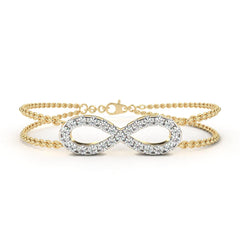 Solitairekart 0.39ct Round Cut Lab Grown Diamond Bracelet