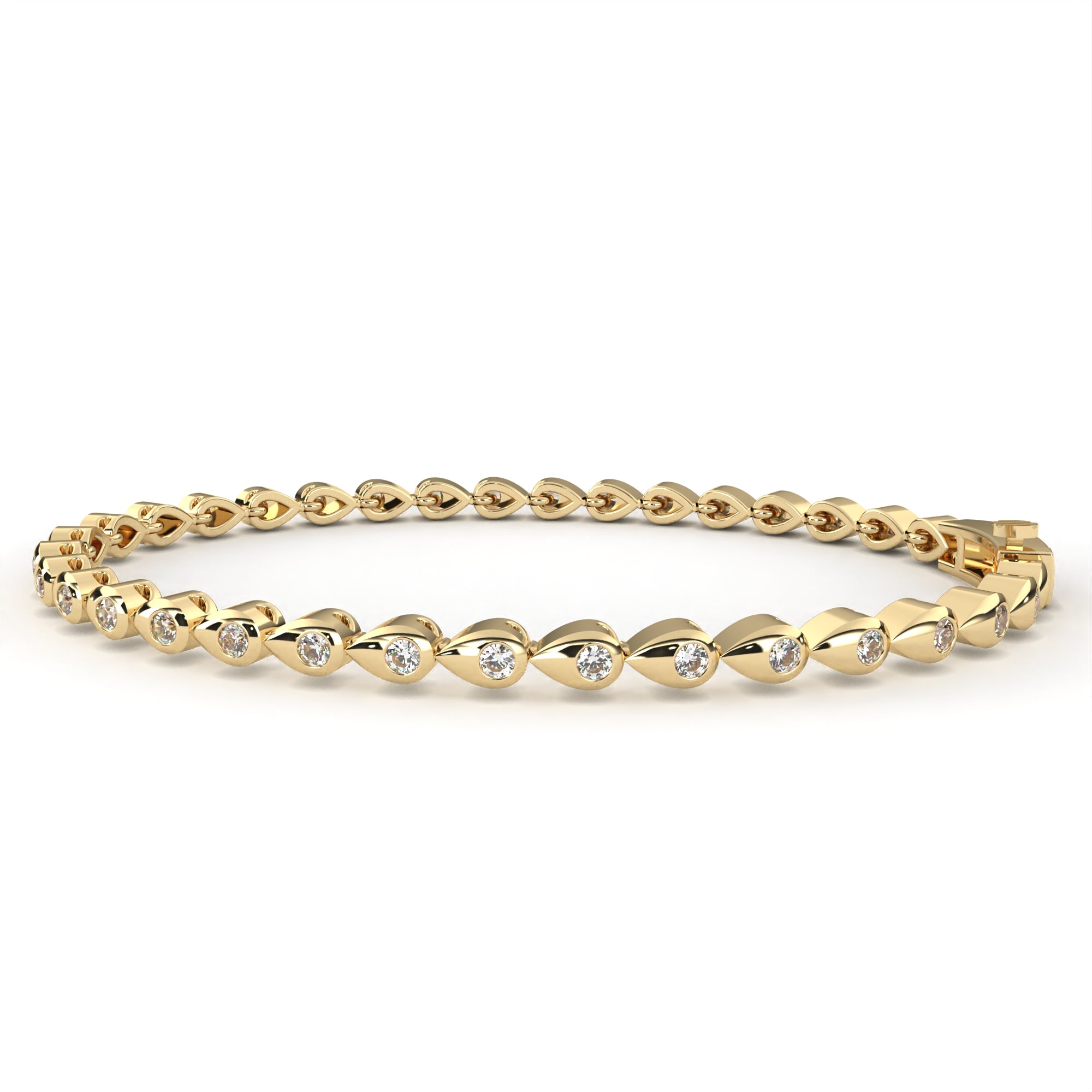 Solitairekart 1.02ct Round Cut Lab Grown Diamond Bracelet