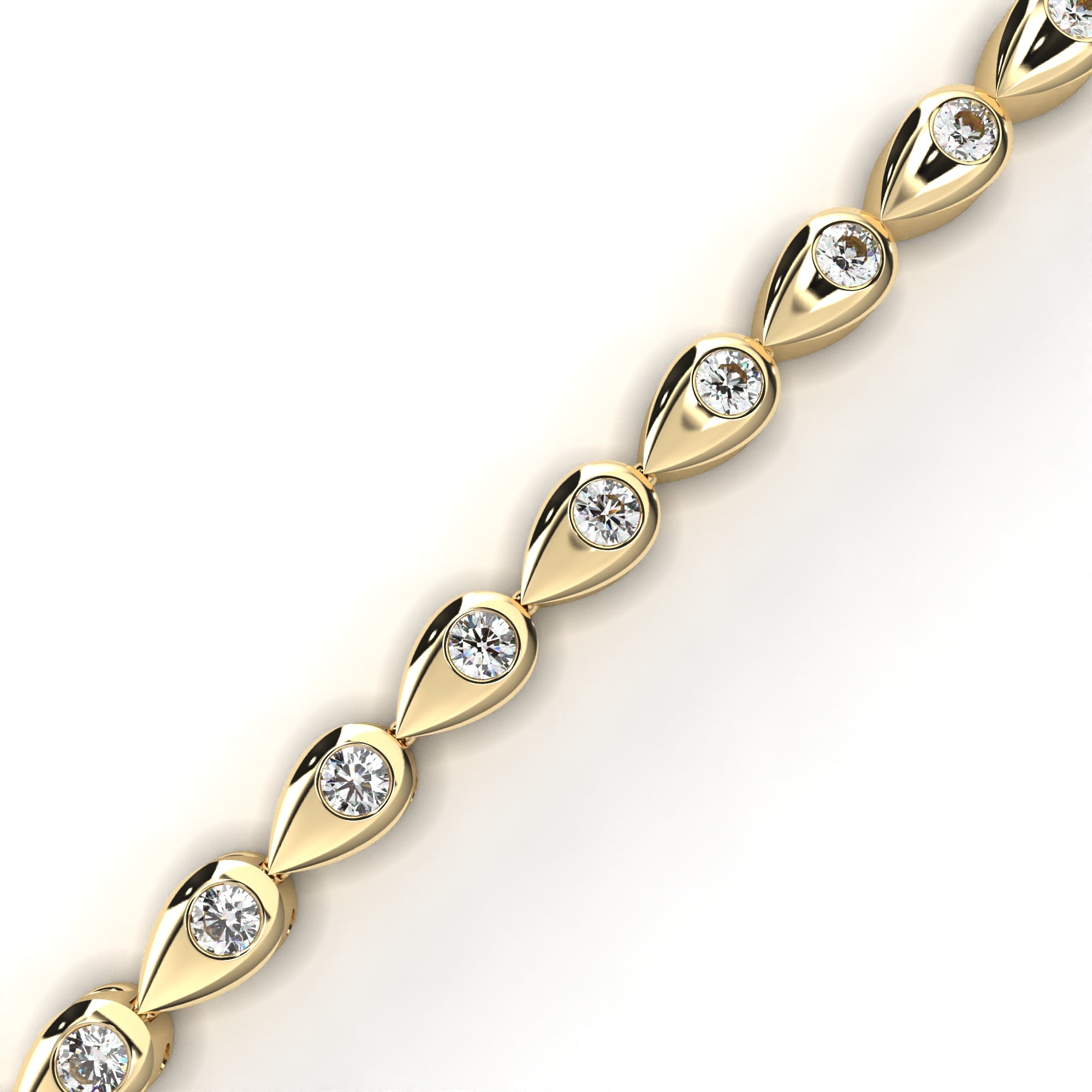Solitairekart 1.02ct Round Cut Natural Diamond Bracelet-HI Color. VS-SI Clarity