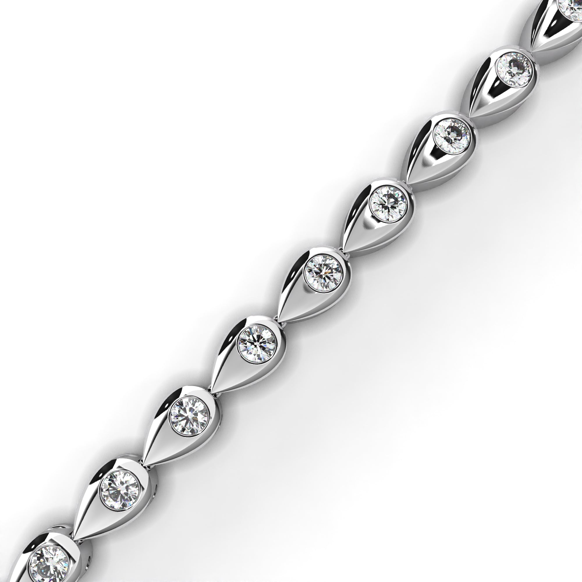 Solitairekart 1.02ct Round Cut Natural Diamond Bracelet-HI Color. VS-SI Clarity
