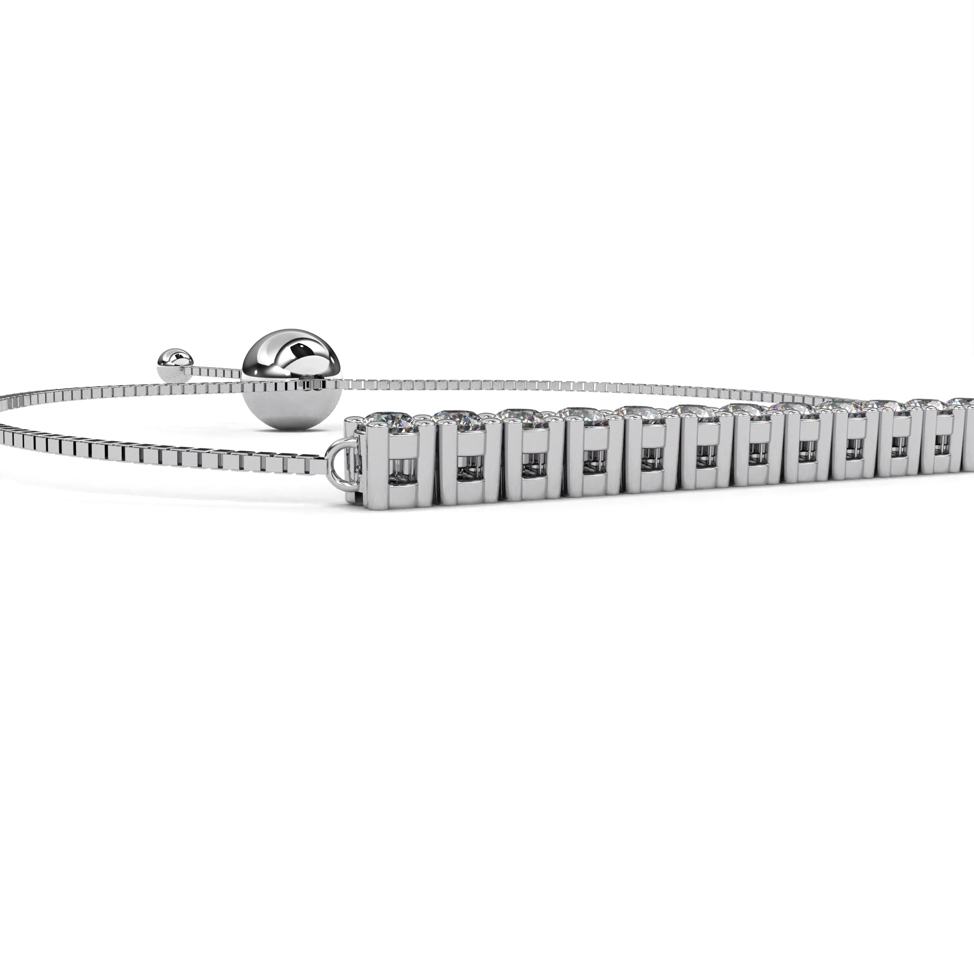 Solitairekart 0.36ct Round Cut Natural Diamond Bracelet-HI Color. VS-SI Clarity