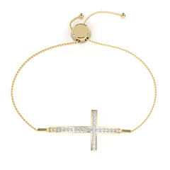 Solitairekart 0.33ct Round Cut Natural Diamond Bracelet-HI Color. VS-SI Clarity