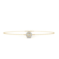 Solitairekart 0.24ct Round Cut Natural Diamond Bracelet-HI Color, VS-SI Clarity