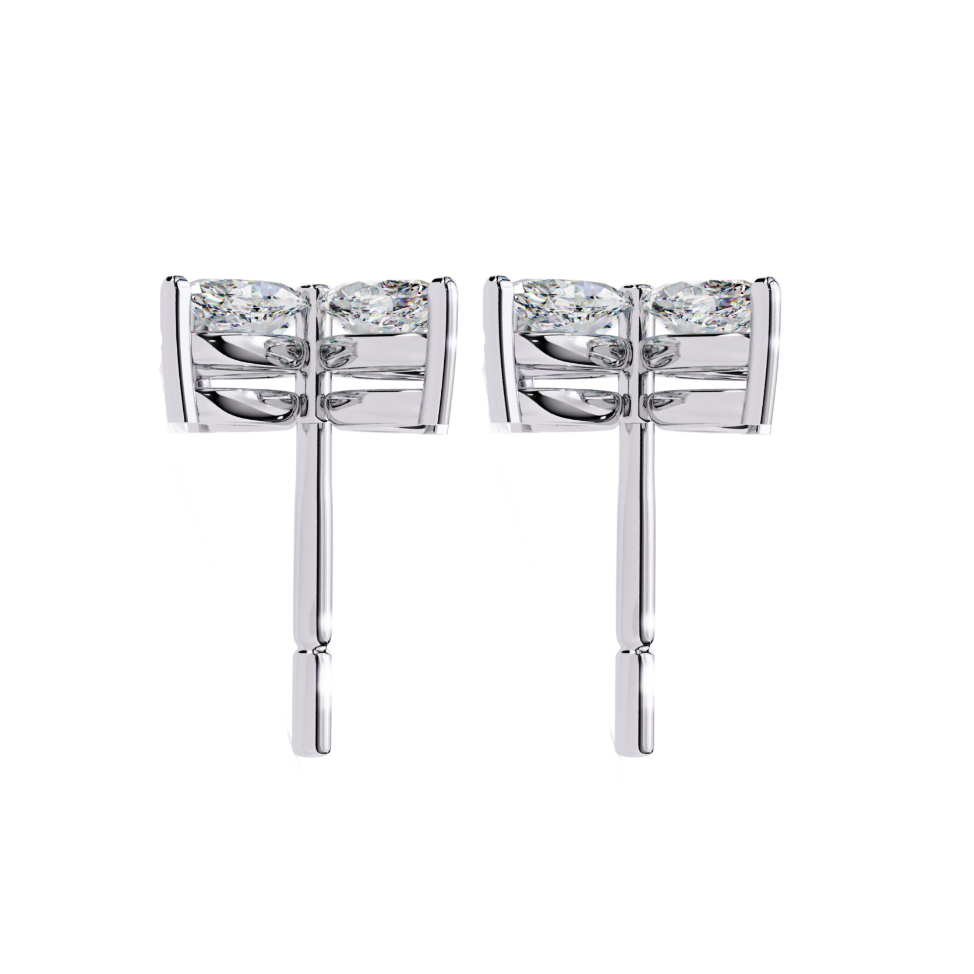 0.88 Carat Marquise Shape EF/VS Lab Grown Diamond Studs — Refined Luxury
