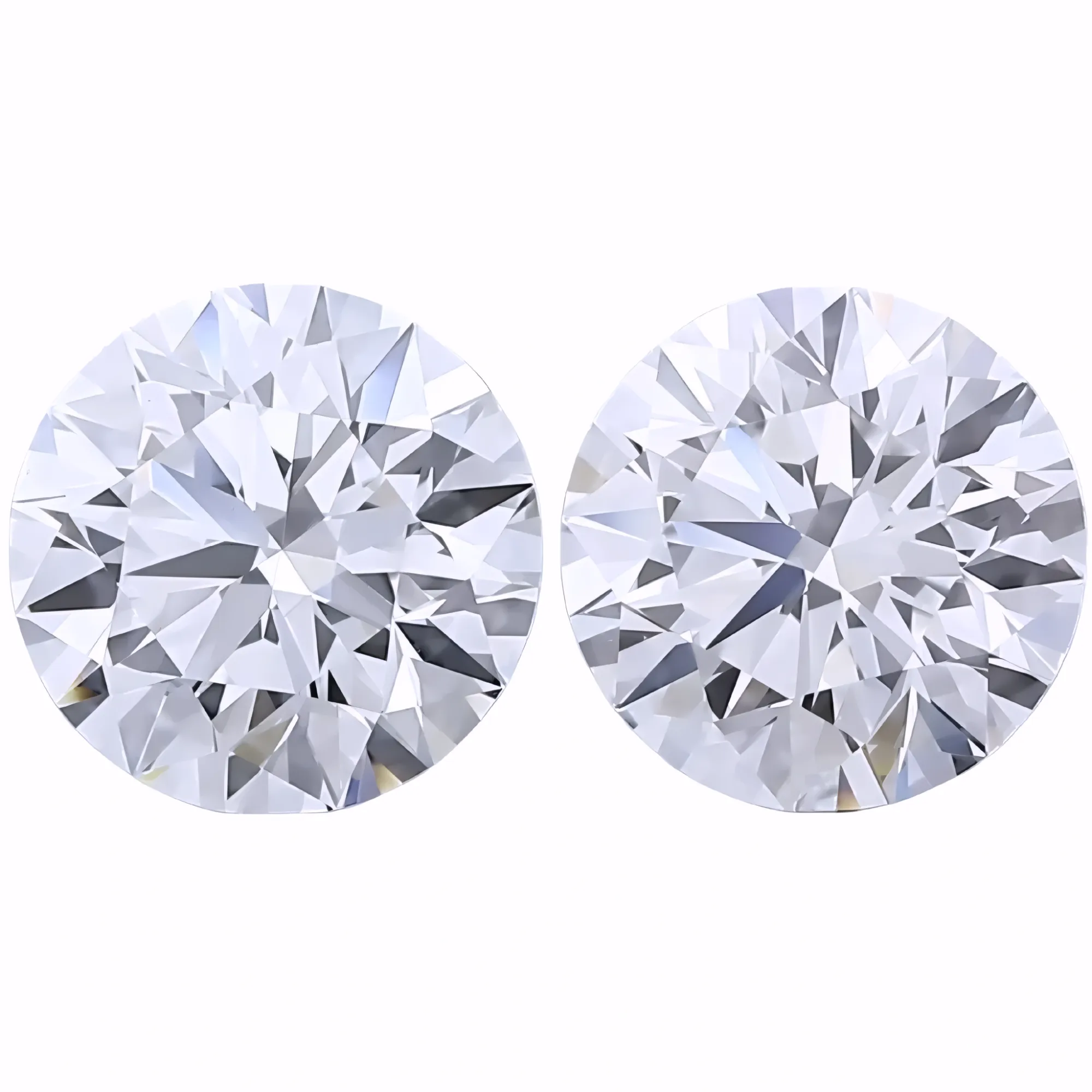 Solitairekart 1+1 Carat D Color, VS1 Clarity Combo Lab Grown Diamond For Studs