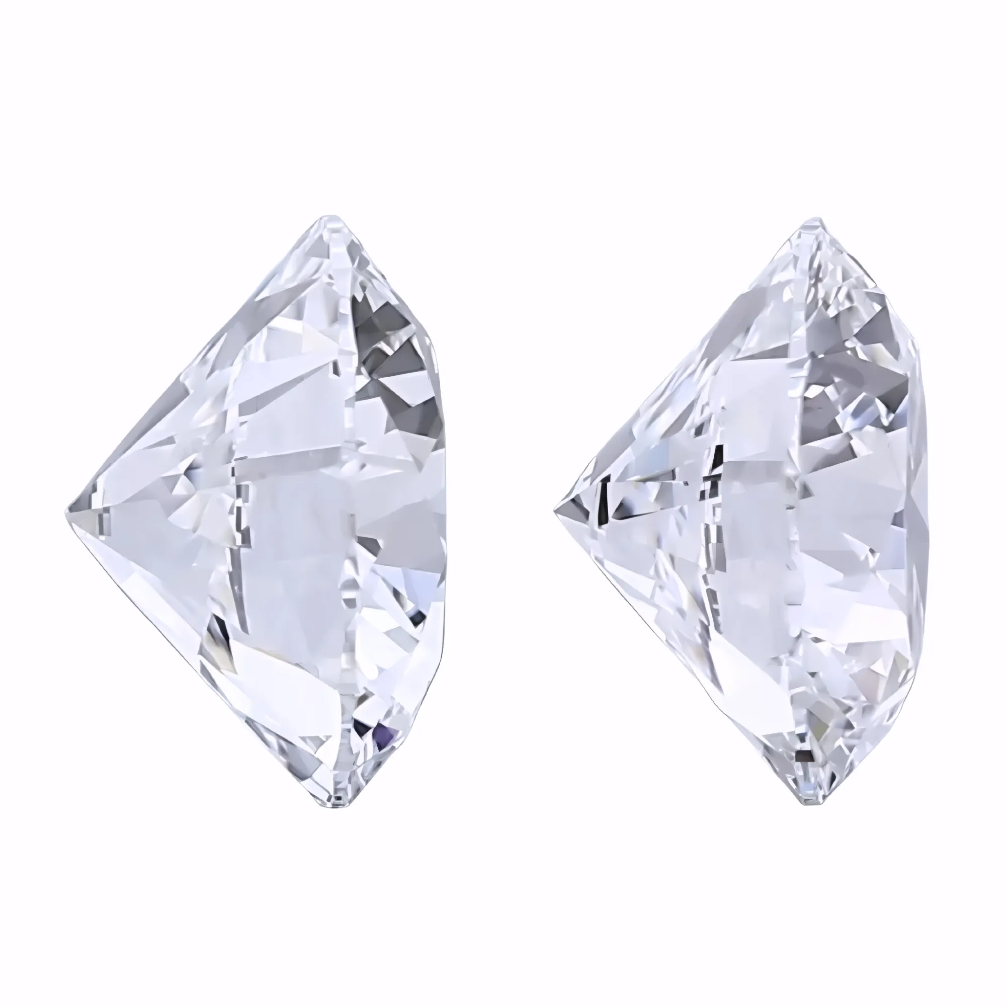 Solitairekart 1+1 Carat D Color, VS1 Clarity Combo Lab Grown Diamond For Studs