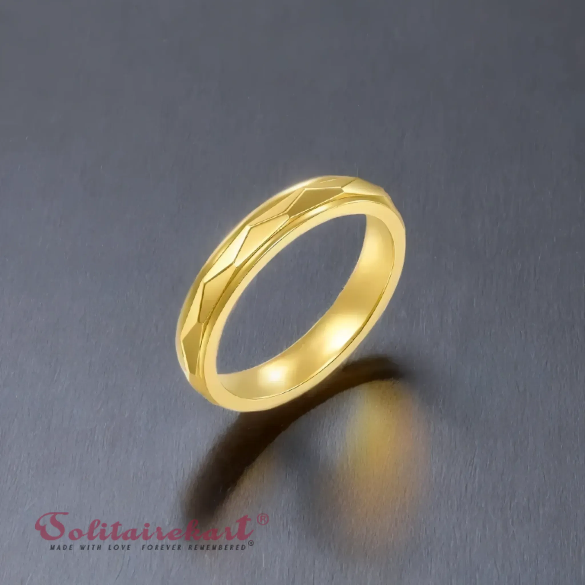 14K 4.98Grams Gold Couple Rings – Elegant Band Design