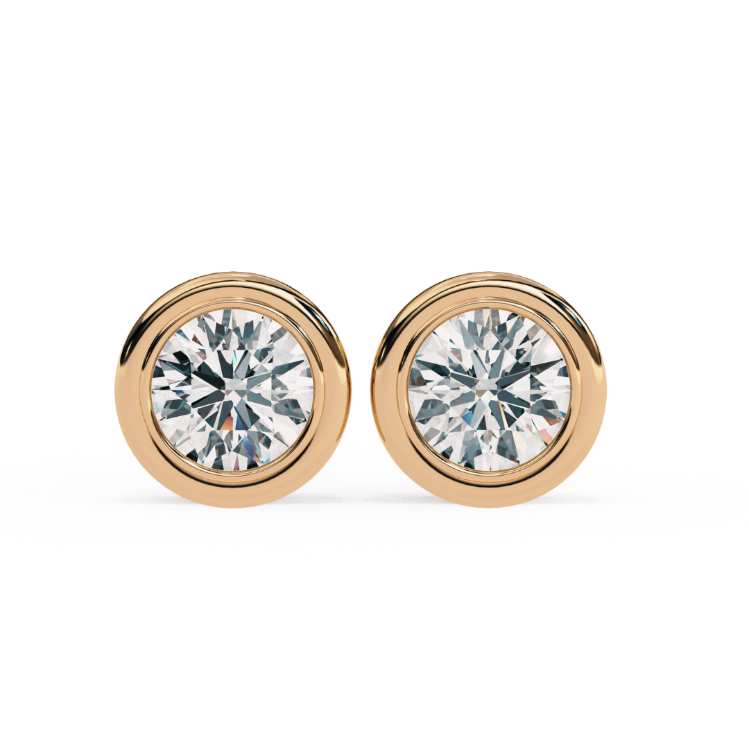 Solitairekart 2.57ct Natural Diamond Stud Earrings