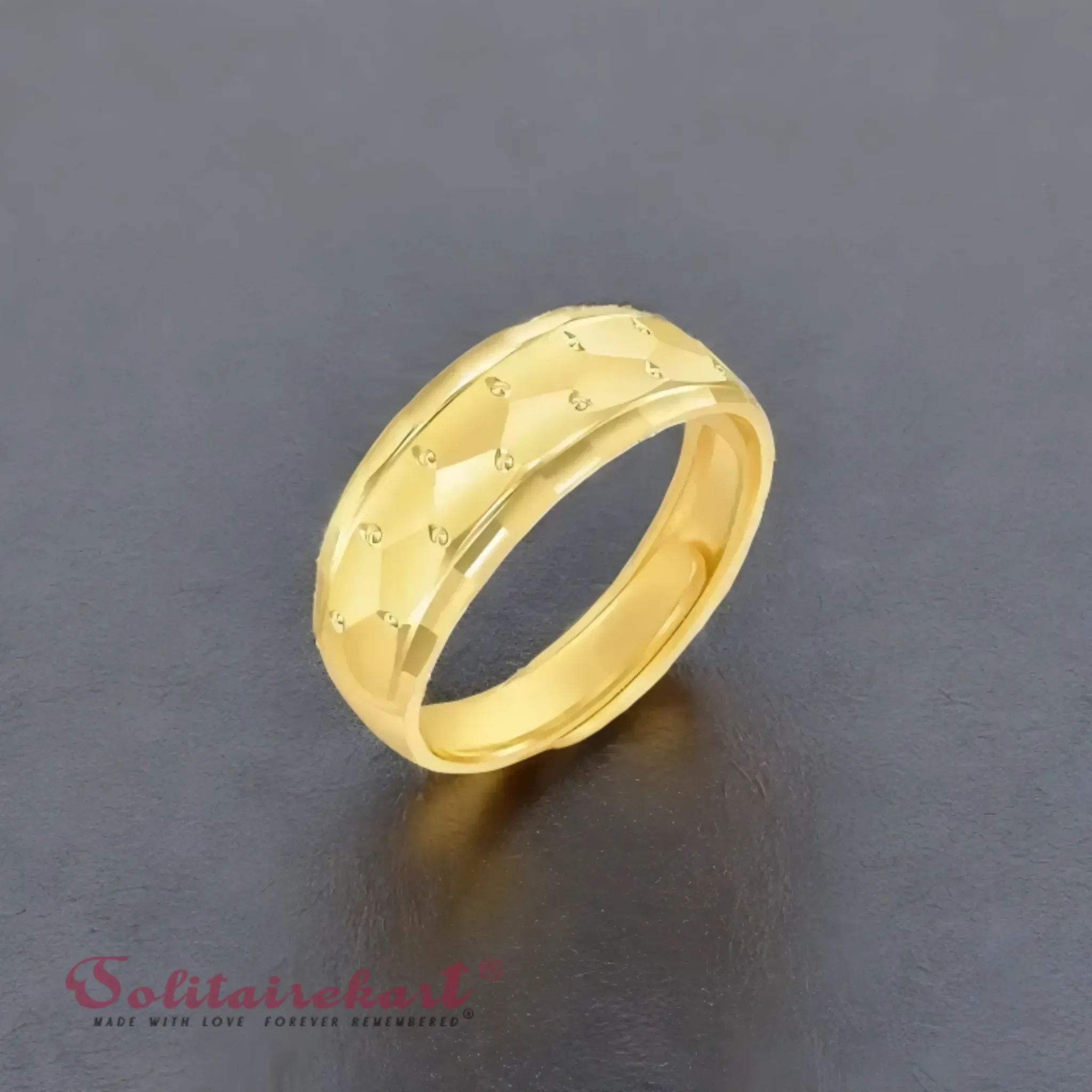 14K 7.19Grams Gold Couple Rings – Elegant Band Design