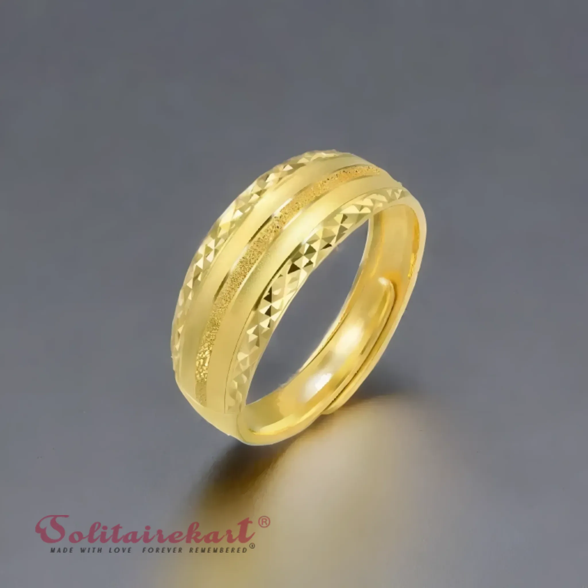 14K 3.52Grams Gold Couple Rings – Elegant Band Design