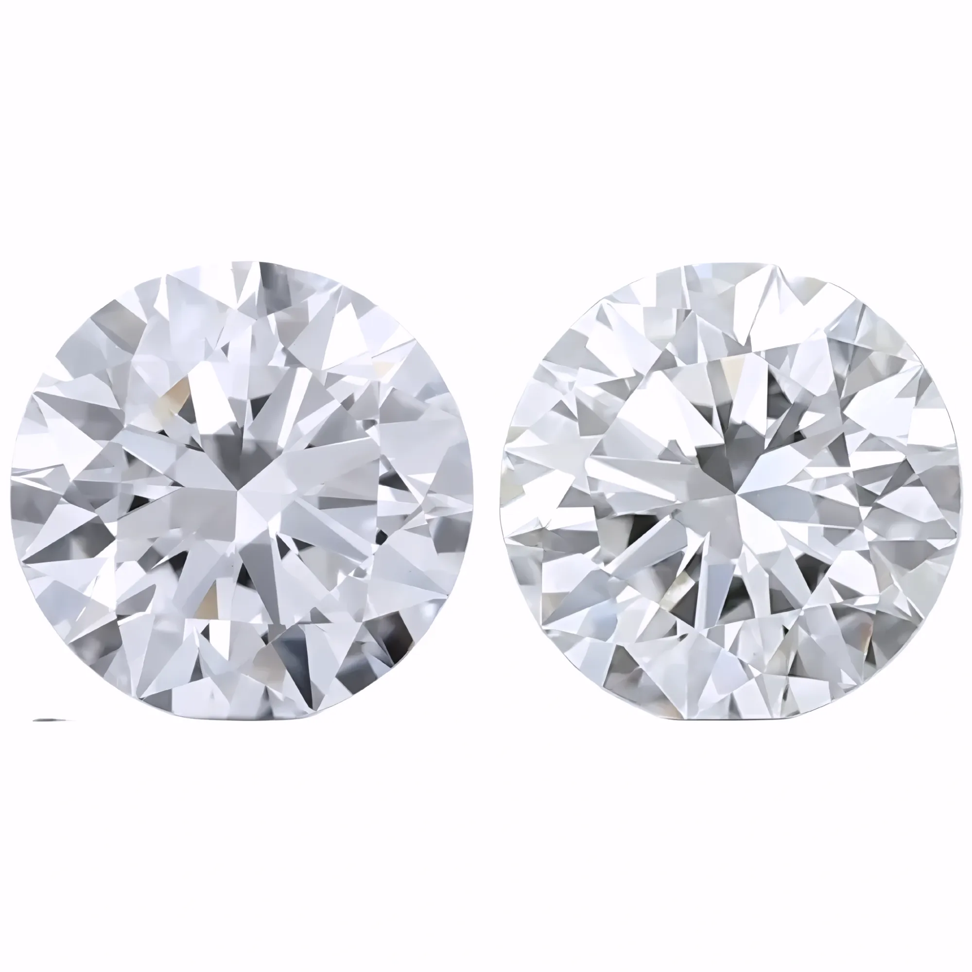 Solitairekart 1+1 Carat D Color, VS1 Clarity Combo Lab Grown Diamond For Studs