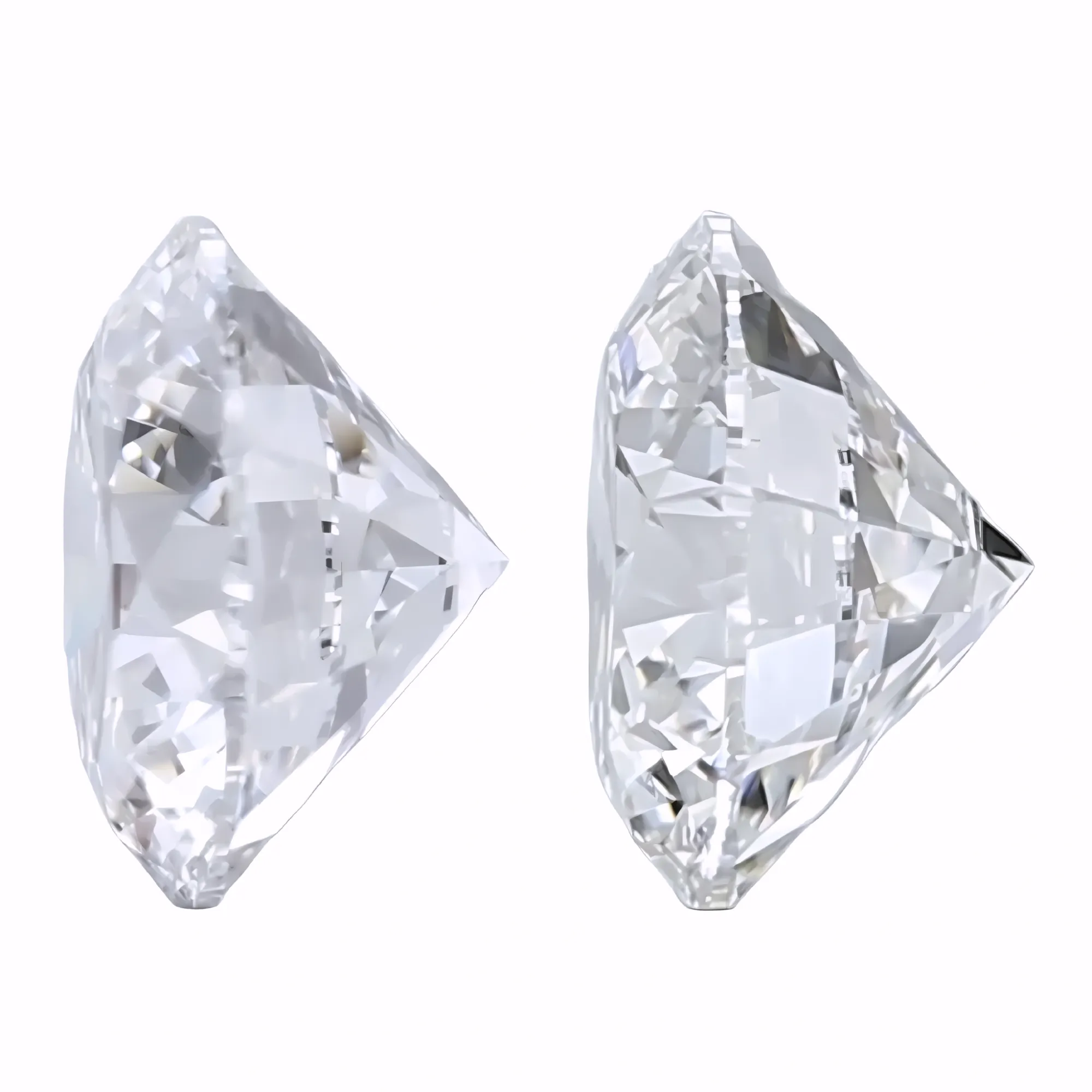 Solitairekart 1+1 Carat D Color, VS1 Clarity Combo Lab Grown Diamond For Studs