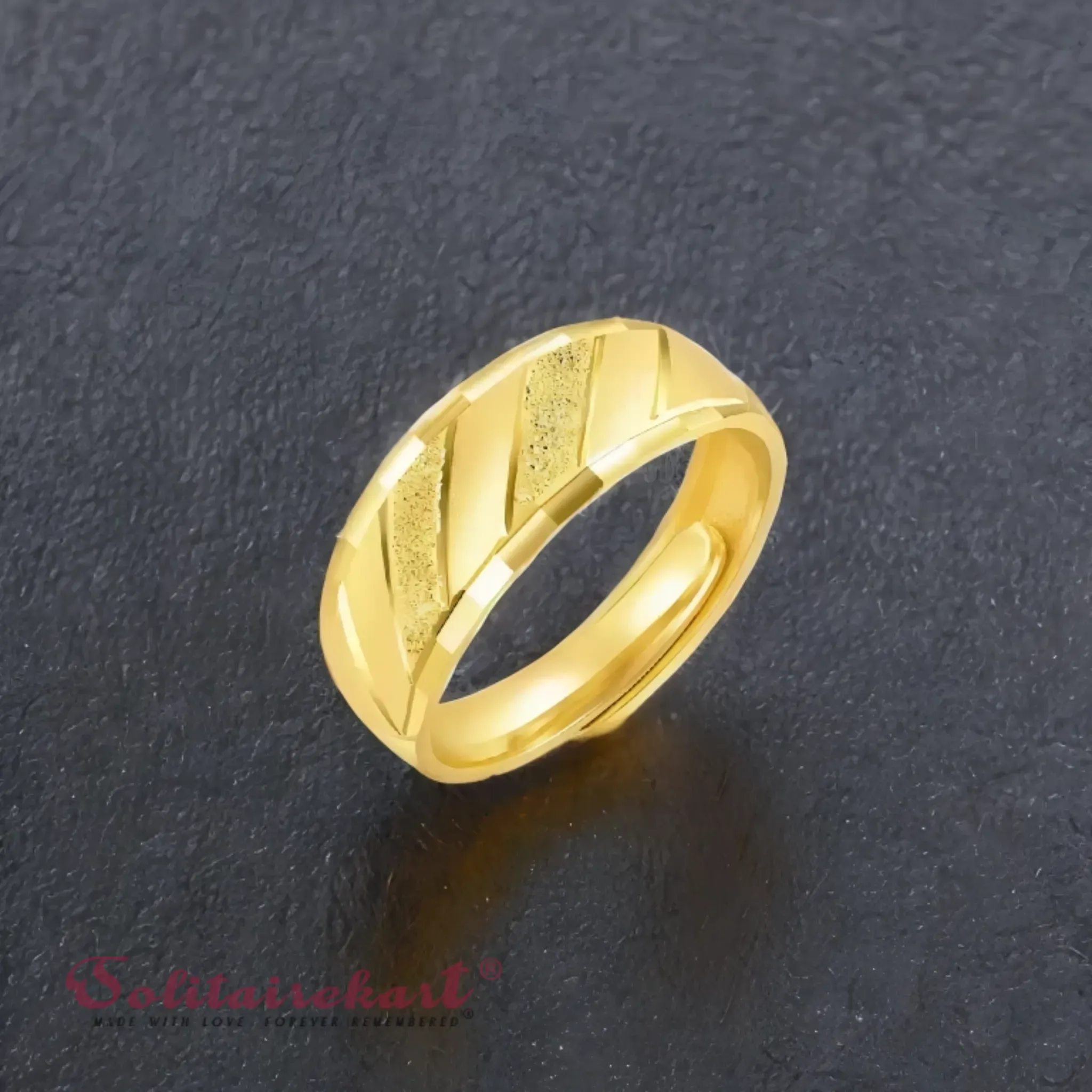 14K 7.04Grams Gold Couple Rings – Elegant Band Design