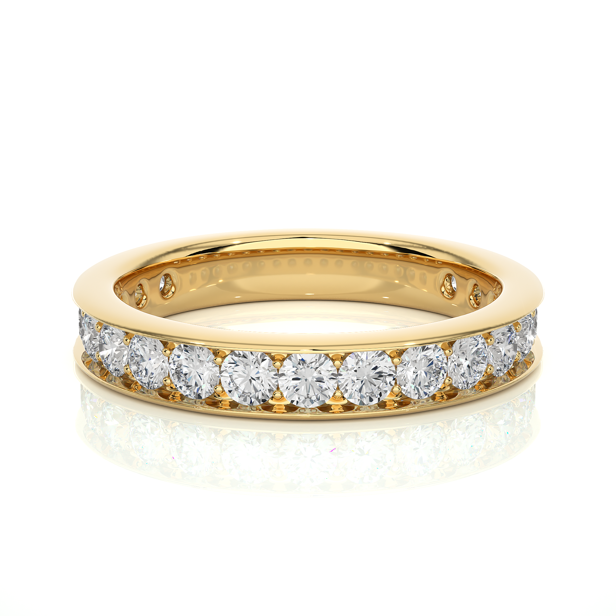 1.12 Carat G Color VS1 Clarity Diamond Studded Natural Diamond Ring.