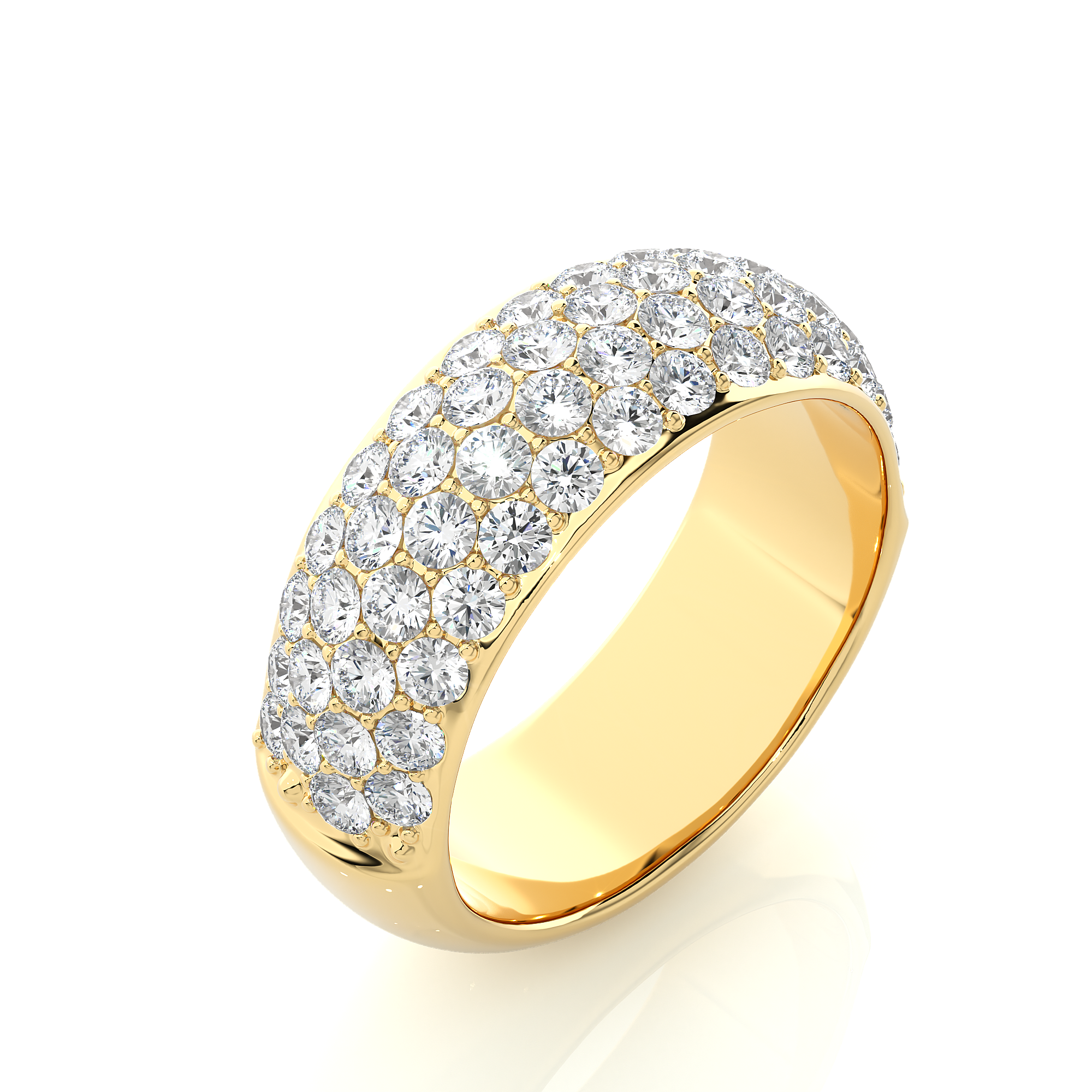 1.87 Carat H Color VS1 Clarity Diamond Studded Natural Diamond Ring.