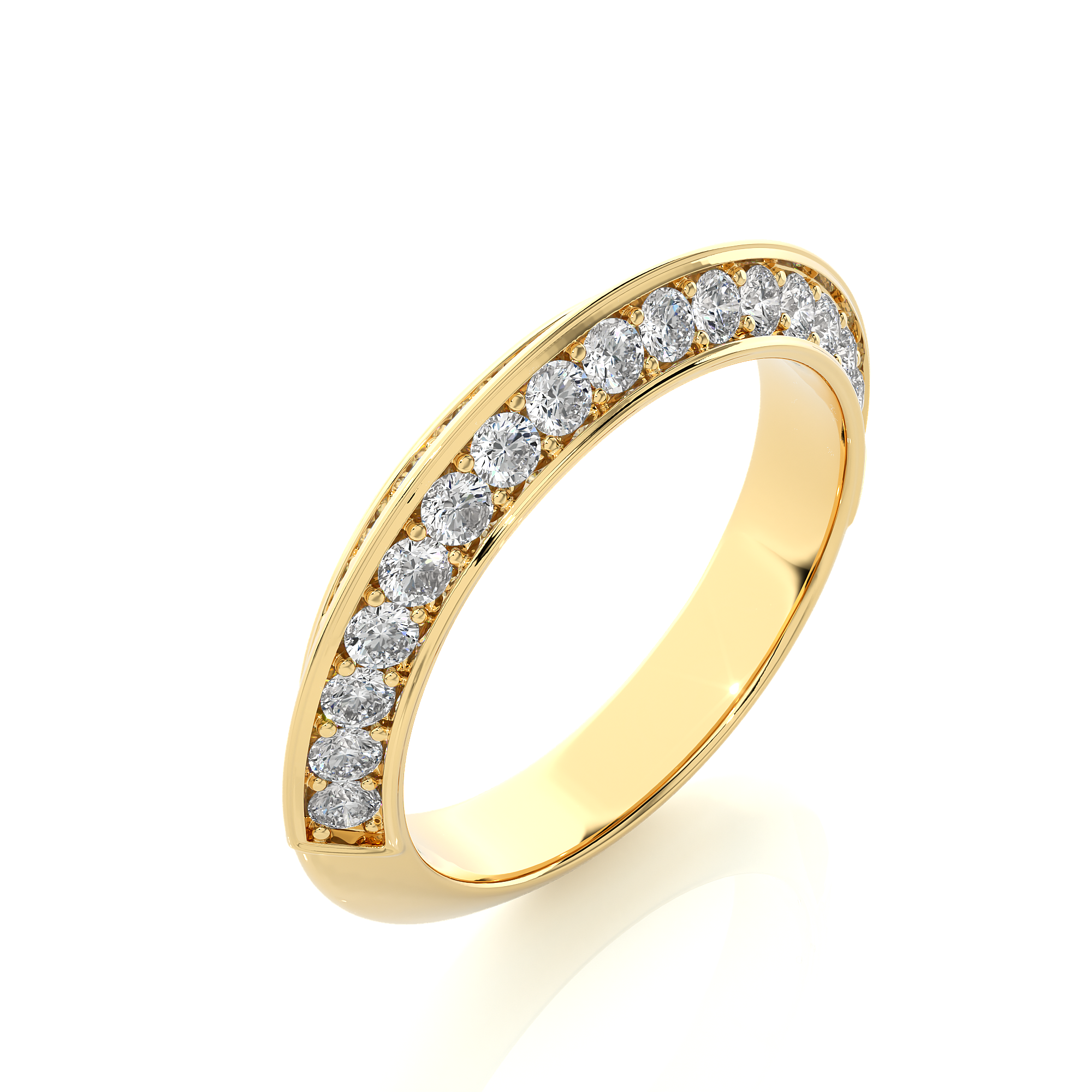 1.02 Carat H Color VS1 Clarity Diamond Studded Natural Diamond Ring.