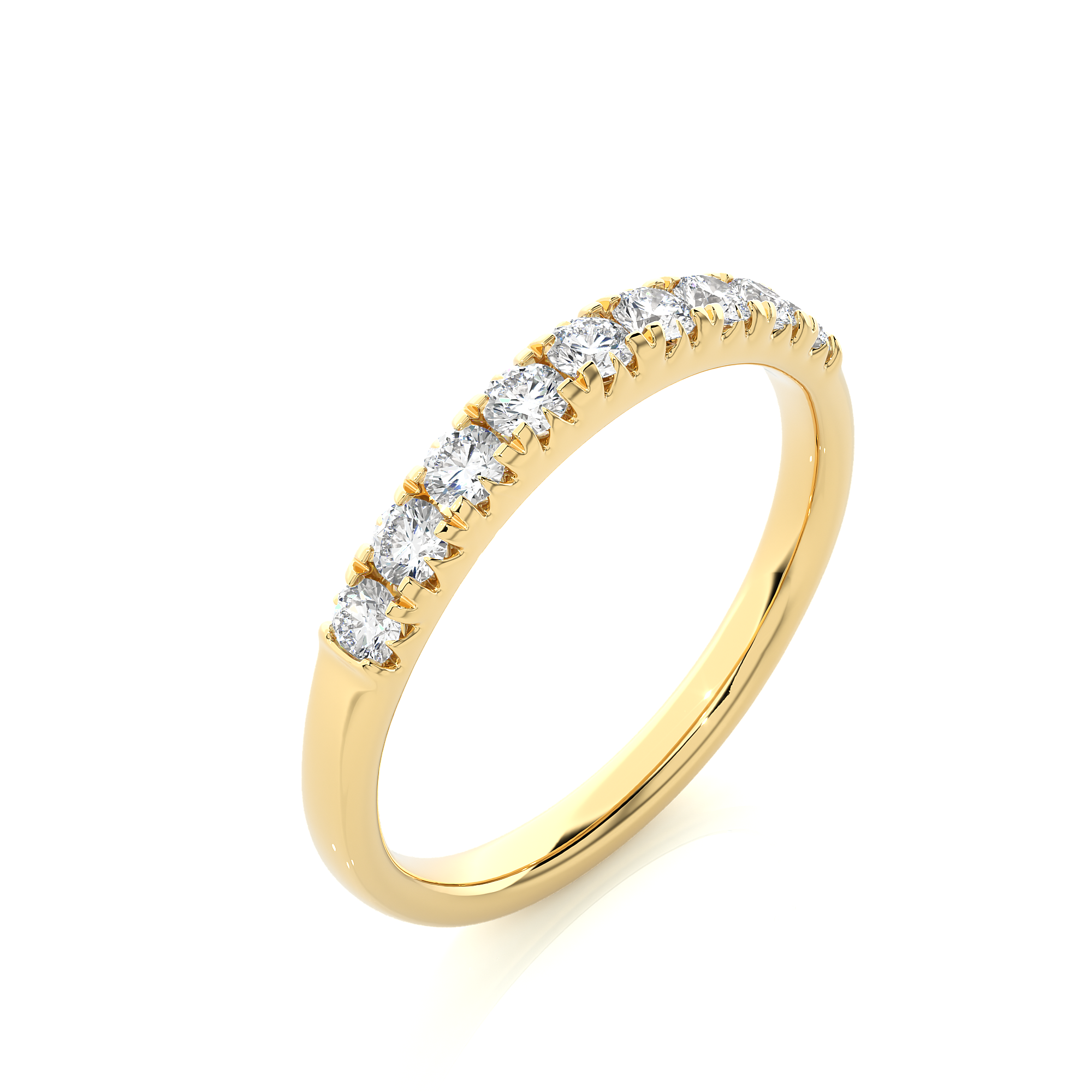 0.47 Carat HI Color VS1 Clarity Diamond Studded Natural Diamond Ring.