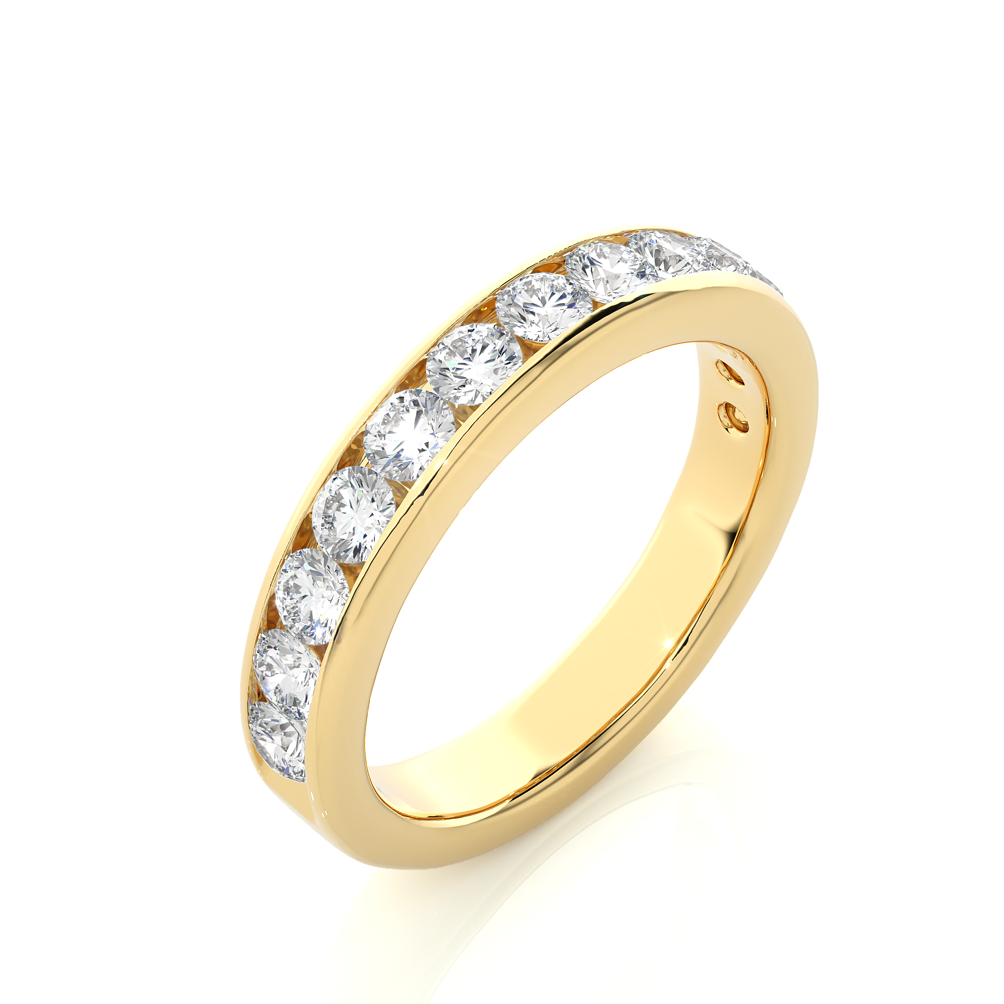 0.96 Carat HI Color VS1 Clarity Diamond Studded Natural Diamond Ring.