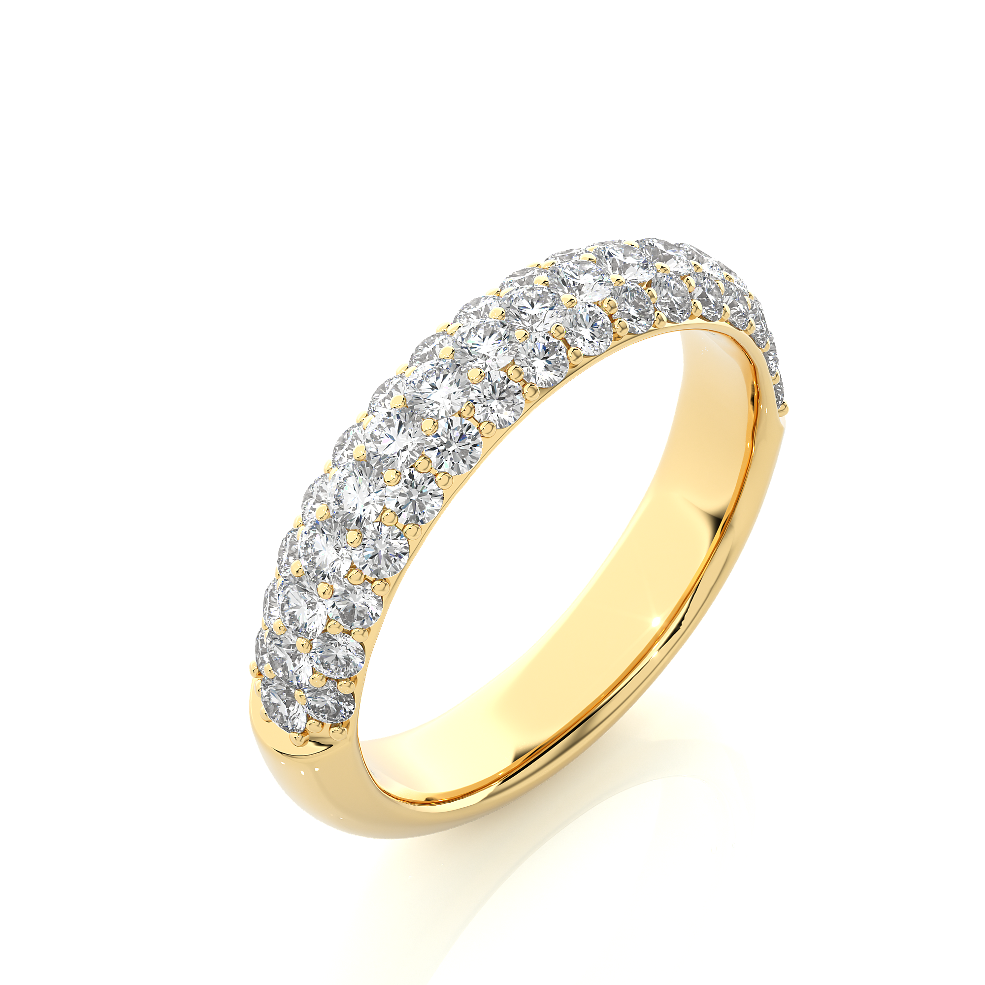 0.93 Carat HI Color VS1 Clarity Diamond Studded Natural Diamond Ring.