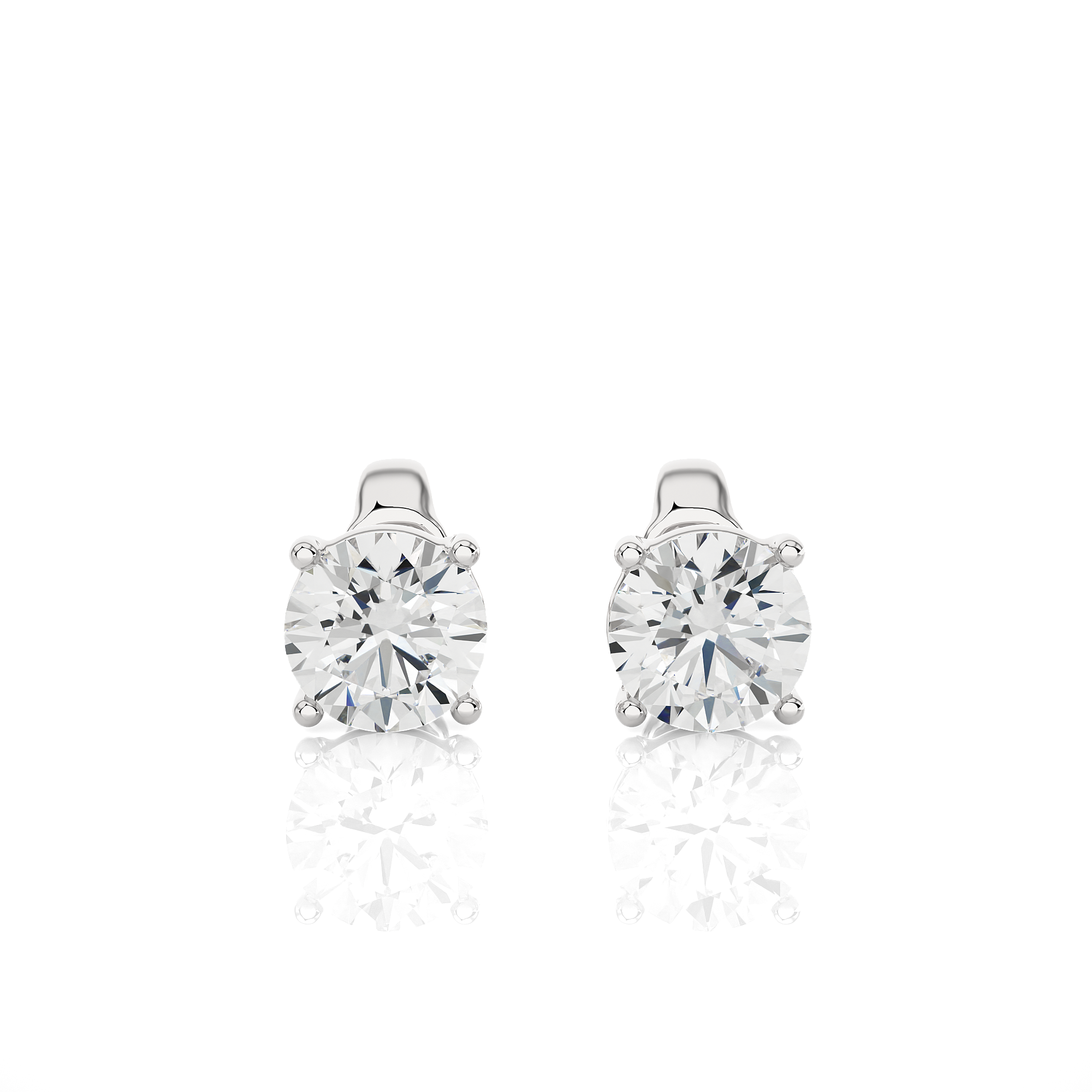 Buy 1.05Ct Natural Diamond Stud Earrings | Solitairekart