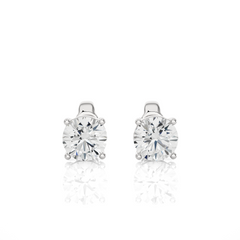 1.05 Carat H Color VS2 Clarity Diamond Studded Natural Diamond Studs Earrings