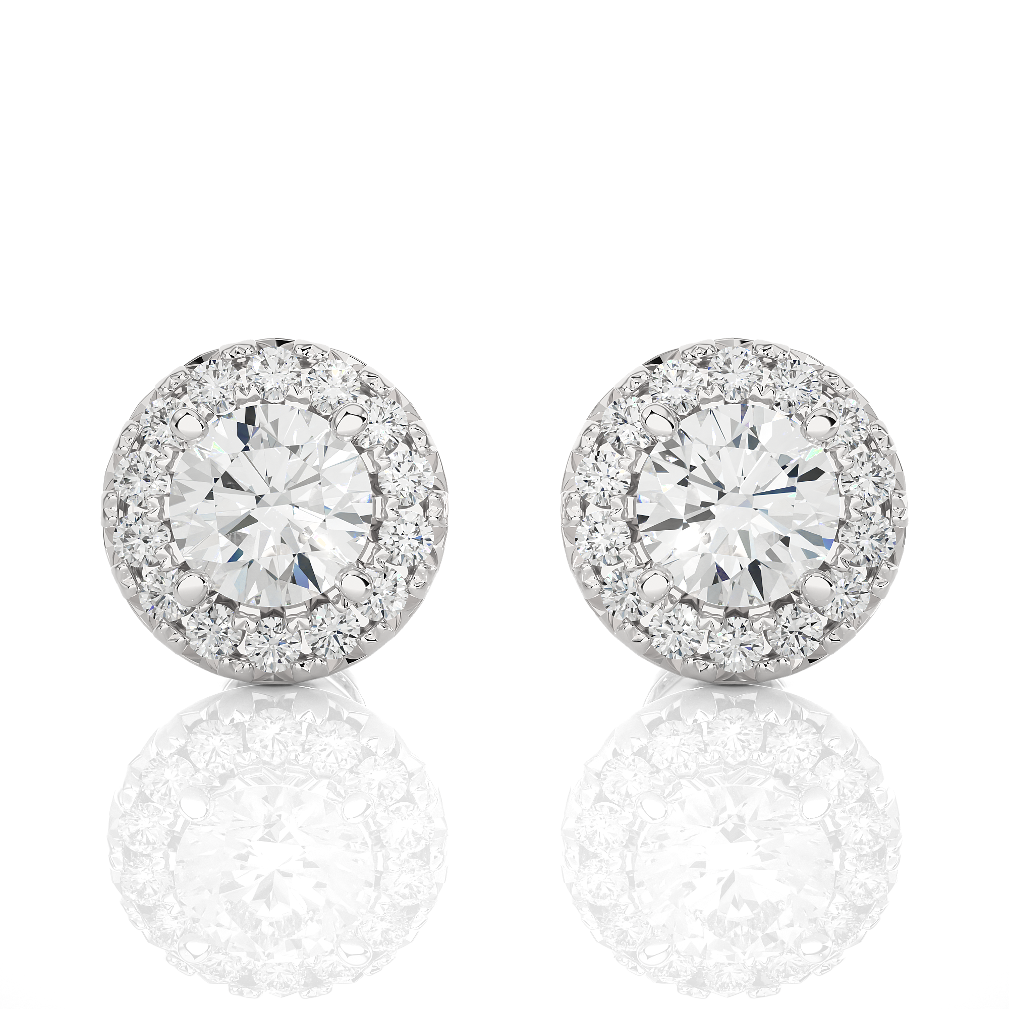 Buy 1.98Ct Natural Diamond Stud Earrings | Solitairekart