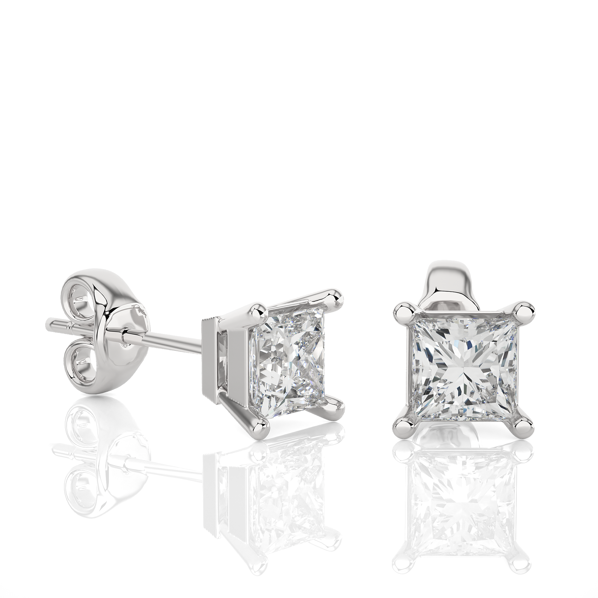 Buy 1Ct Natural Diamond Stud Earrings | Solitairekart