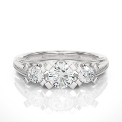 1.20 Carat H Color VS1 Clarity Diamond Studded Natural Diamond Ring