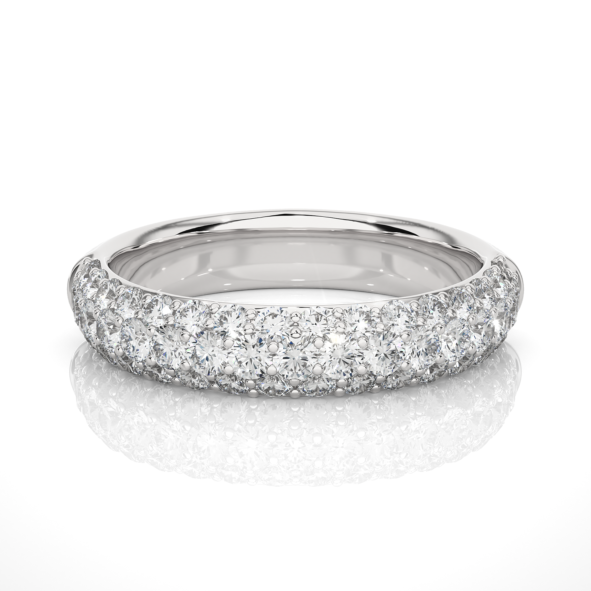 0.93 Carat HI Color VS1 Clarity Diamond Studded Natural Diamond Ring.