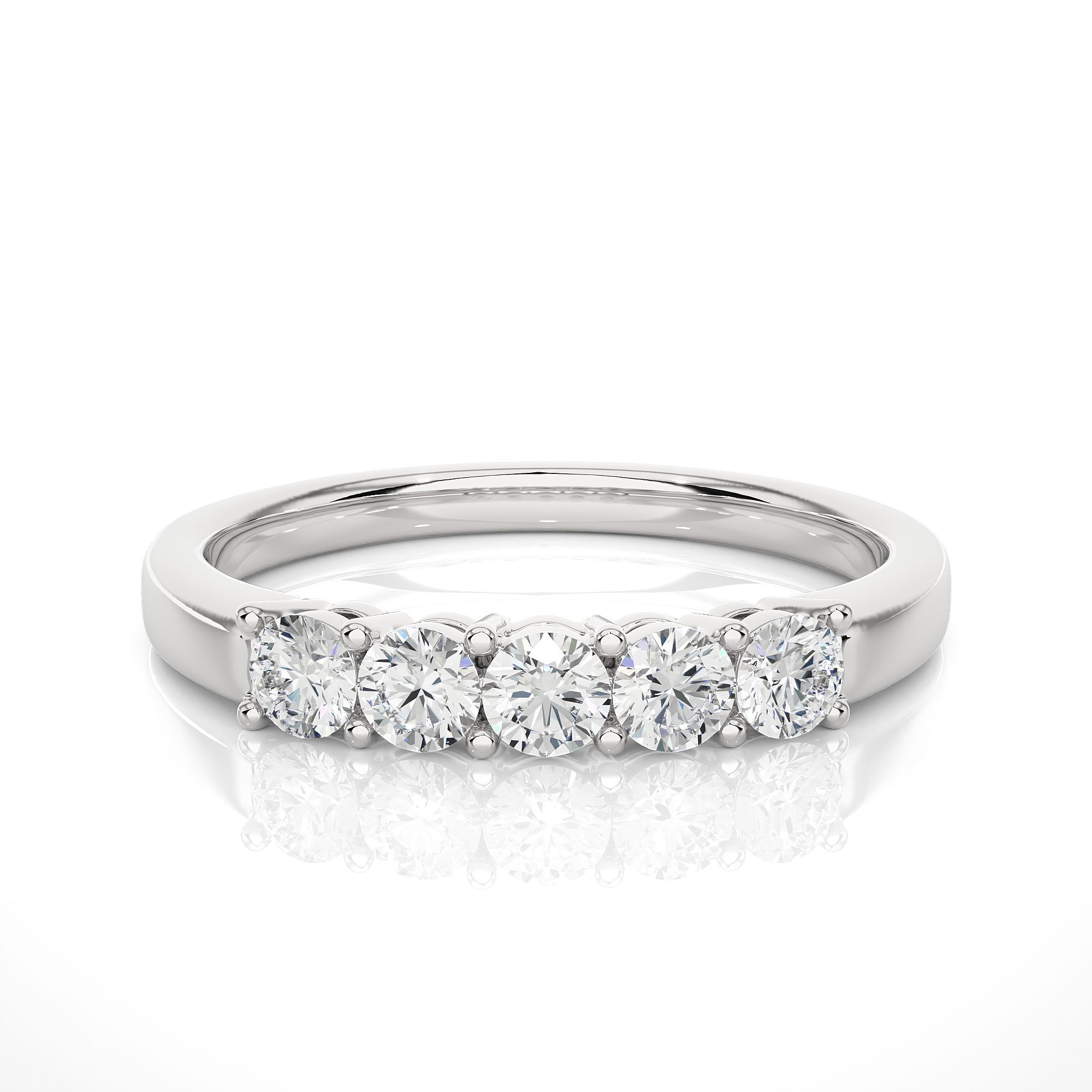 0.51 Carat HI Color VS1 Clarity Diamond Studded Natural Diamond Ring.